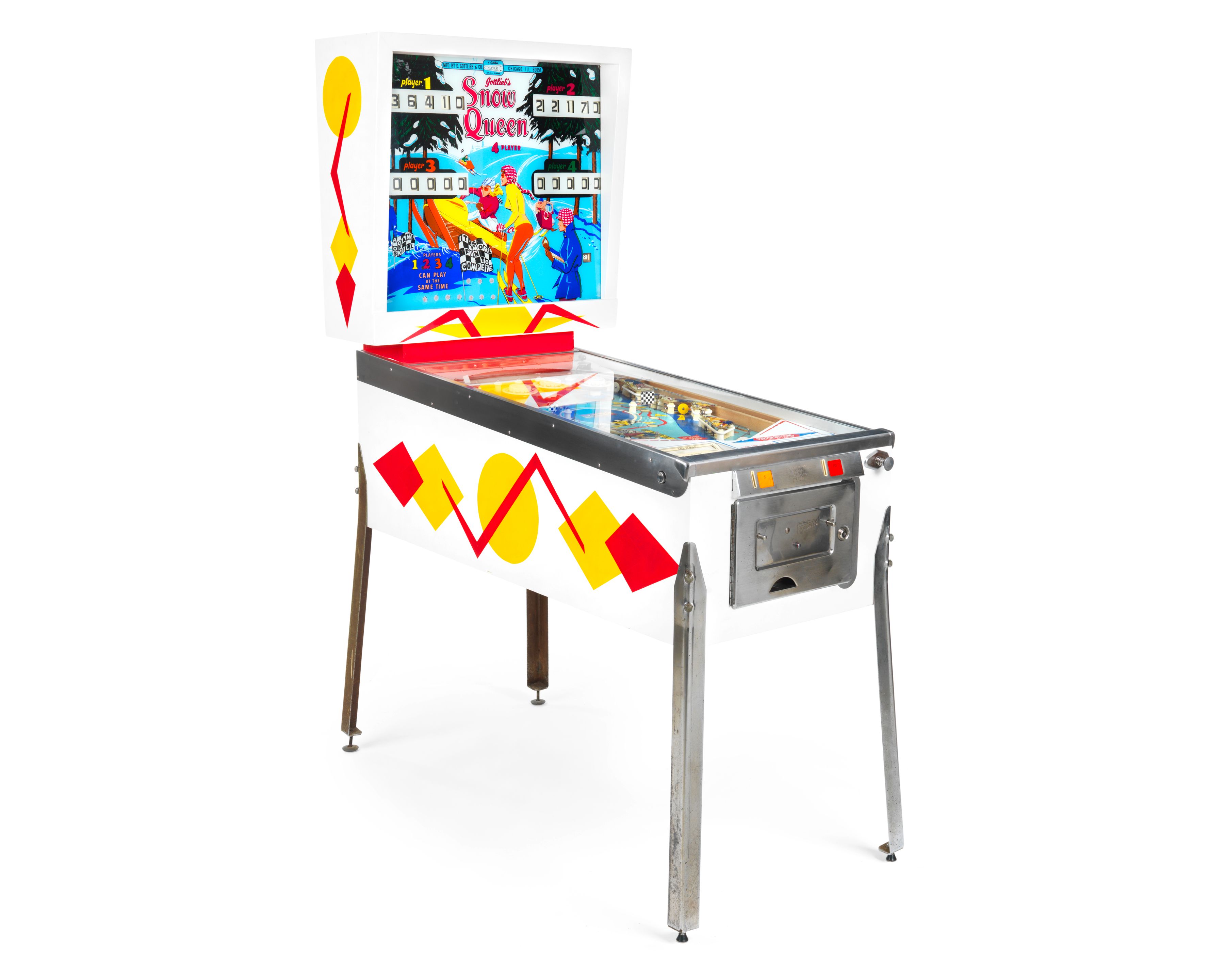 Bonhams An electromechanical four player 'Snow Queen' pinball