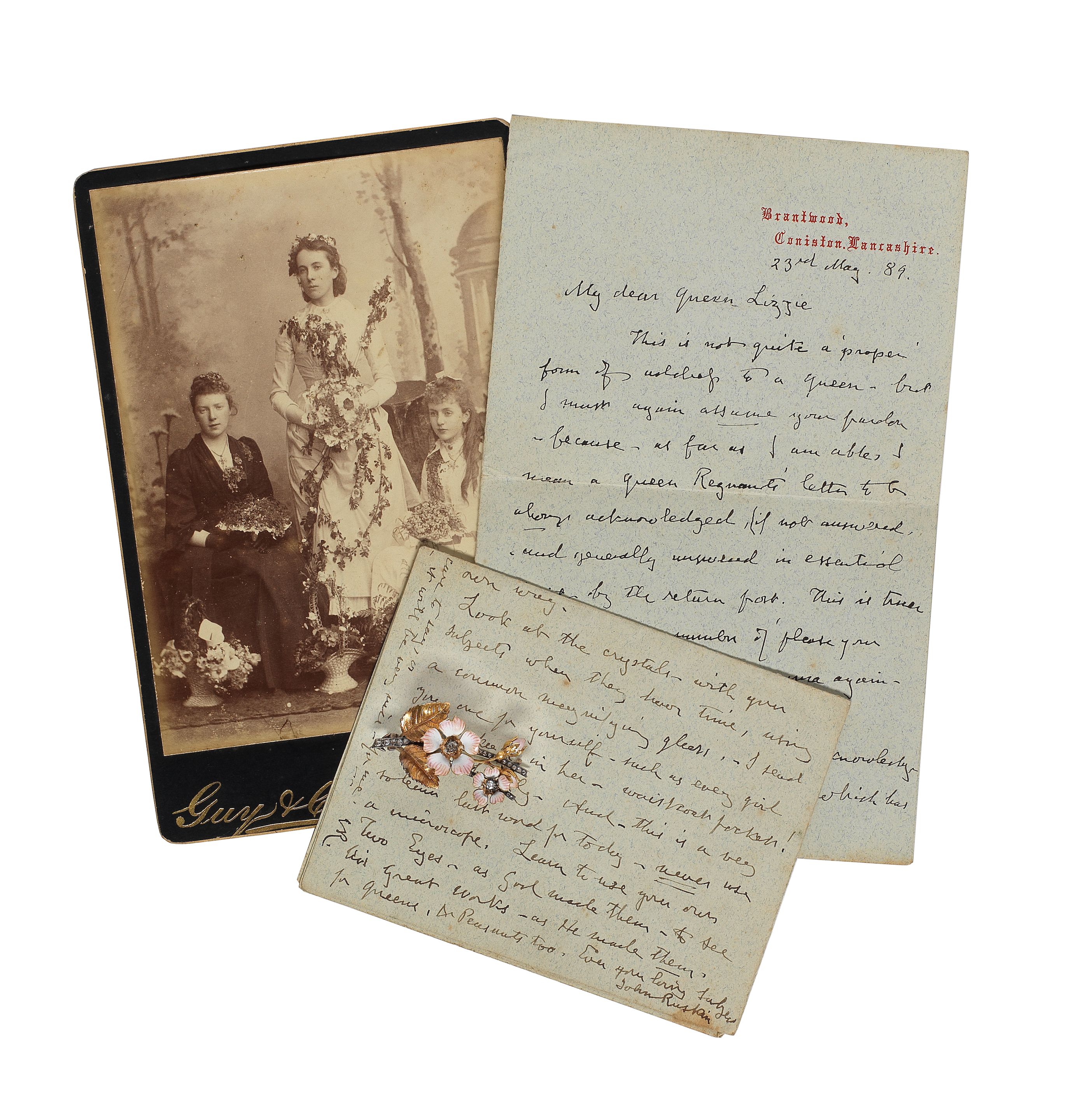 Bonhams RUSKIN (JOHN) A collection of letters and items relating