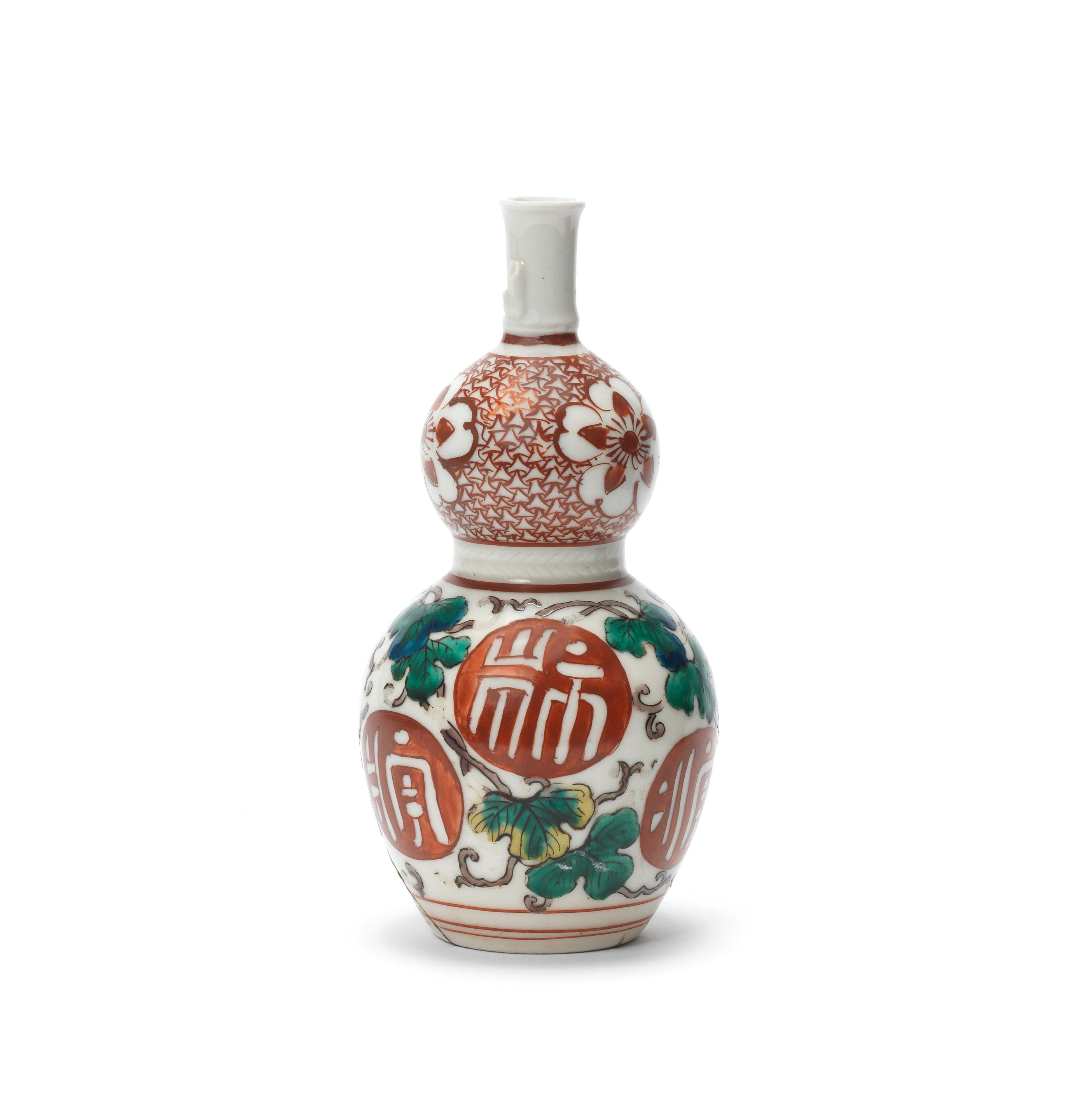 Bonhams A Double Gourd Shape Ko Kutani Tokkuri Sake Bottle Edo