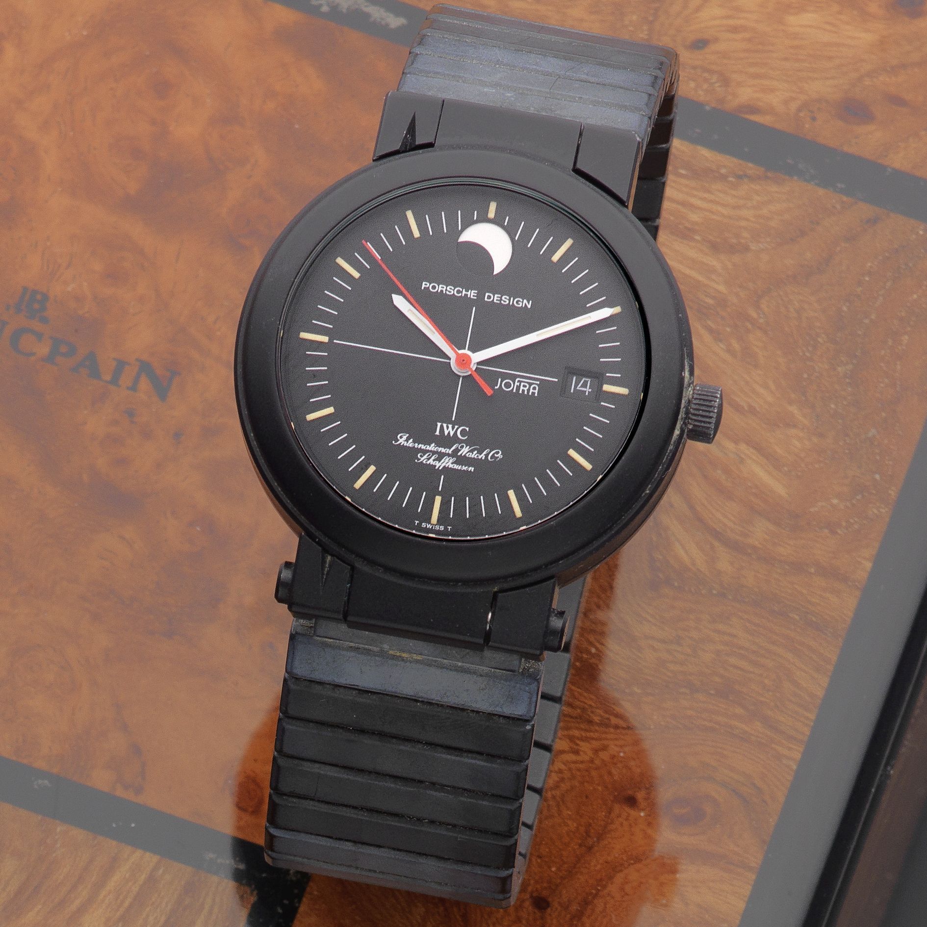 Bonhams IWC with Porsche A black DLC coated aluminium