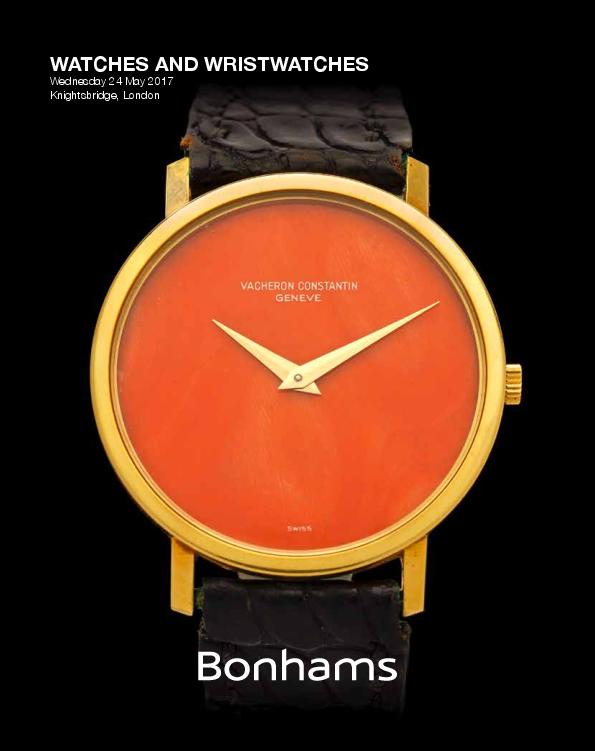 Watches and Wristwatches Bonhams