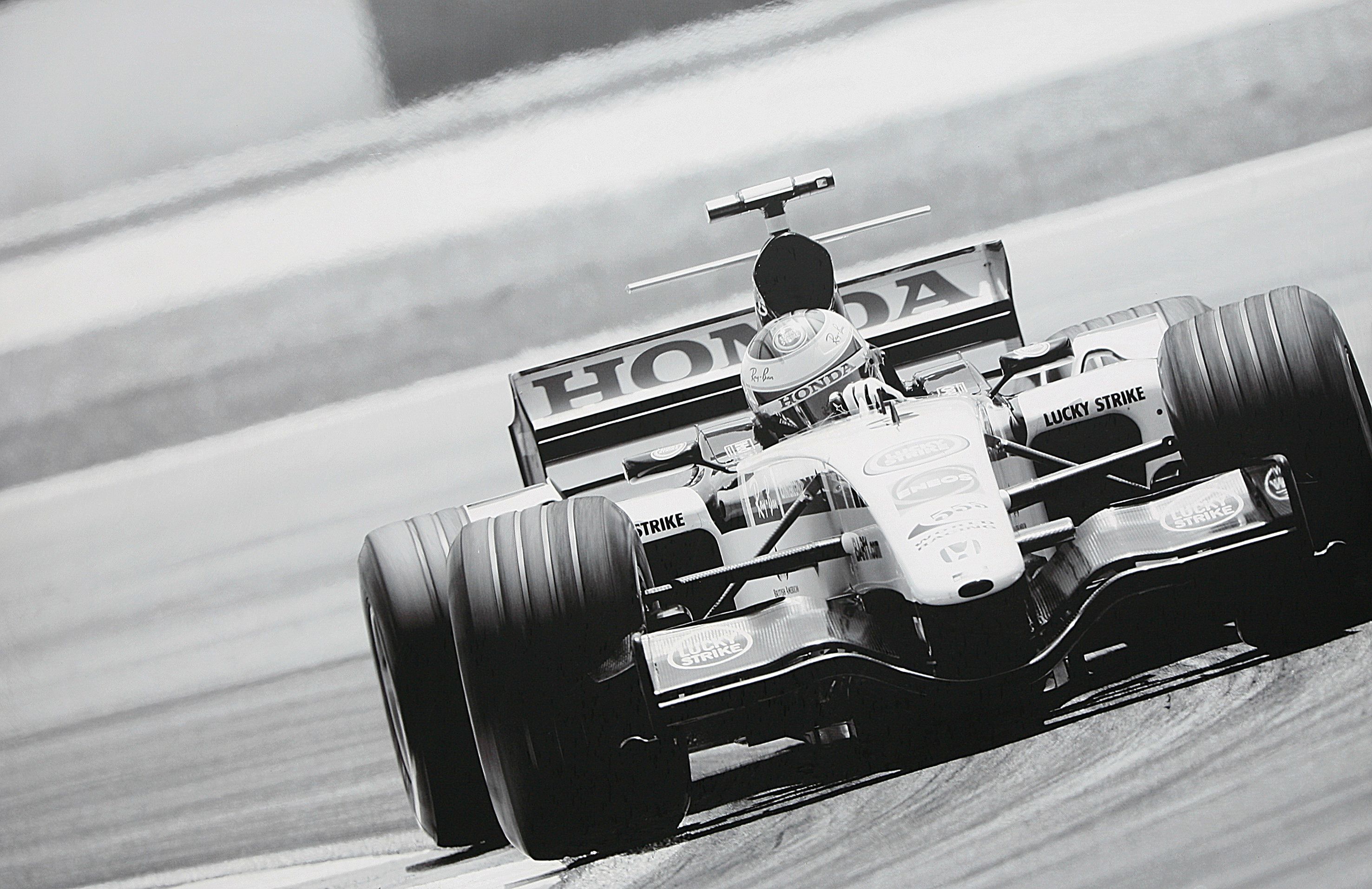Bonhams Cars A Very Large Photoprint Depicting Jenson Button At The