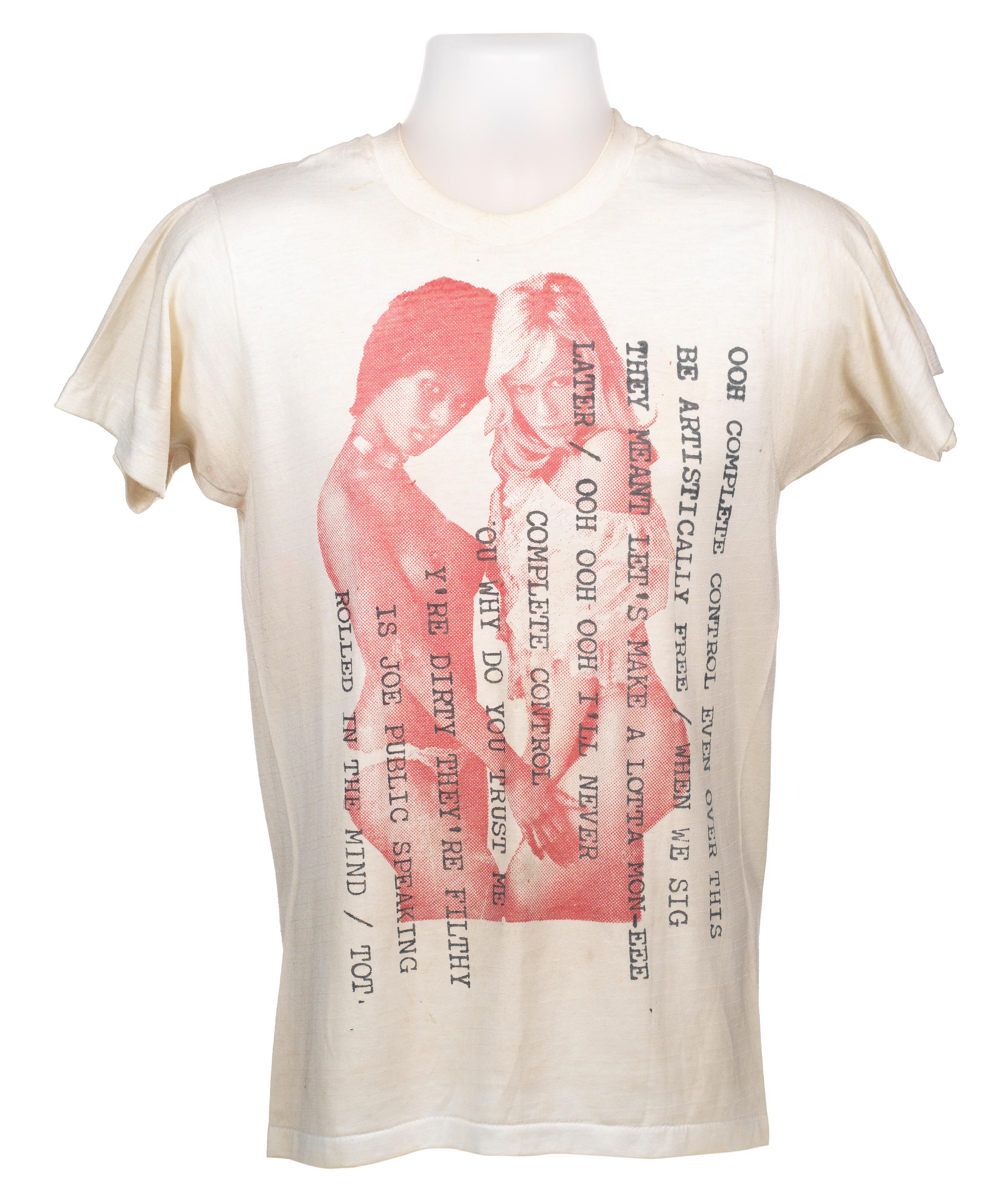 Bonhams The Clash A Prostitutes Complete Control T shirt 1977 