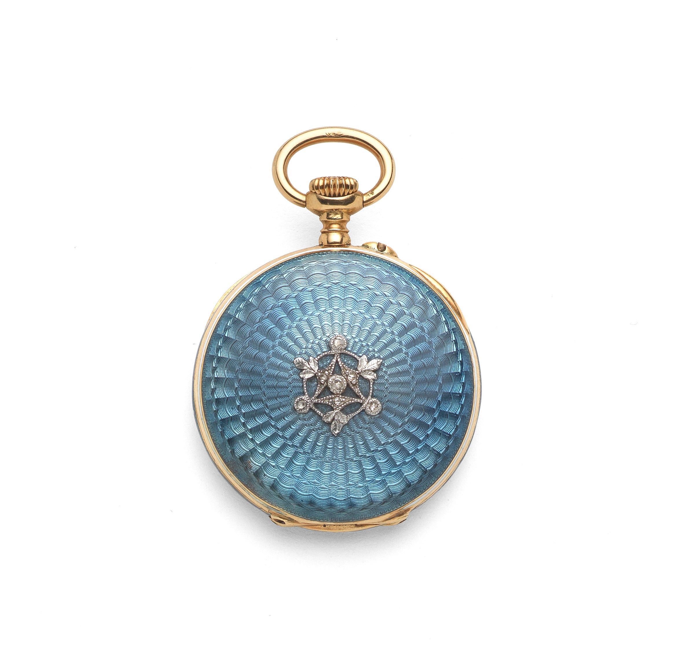 Bonhams Patek A fine and small 18K gold, enamel and