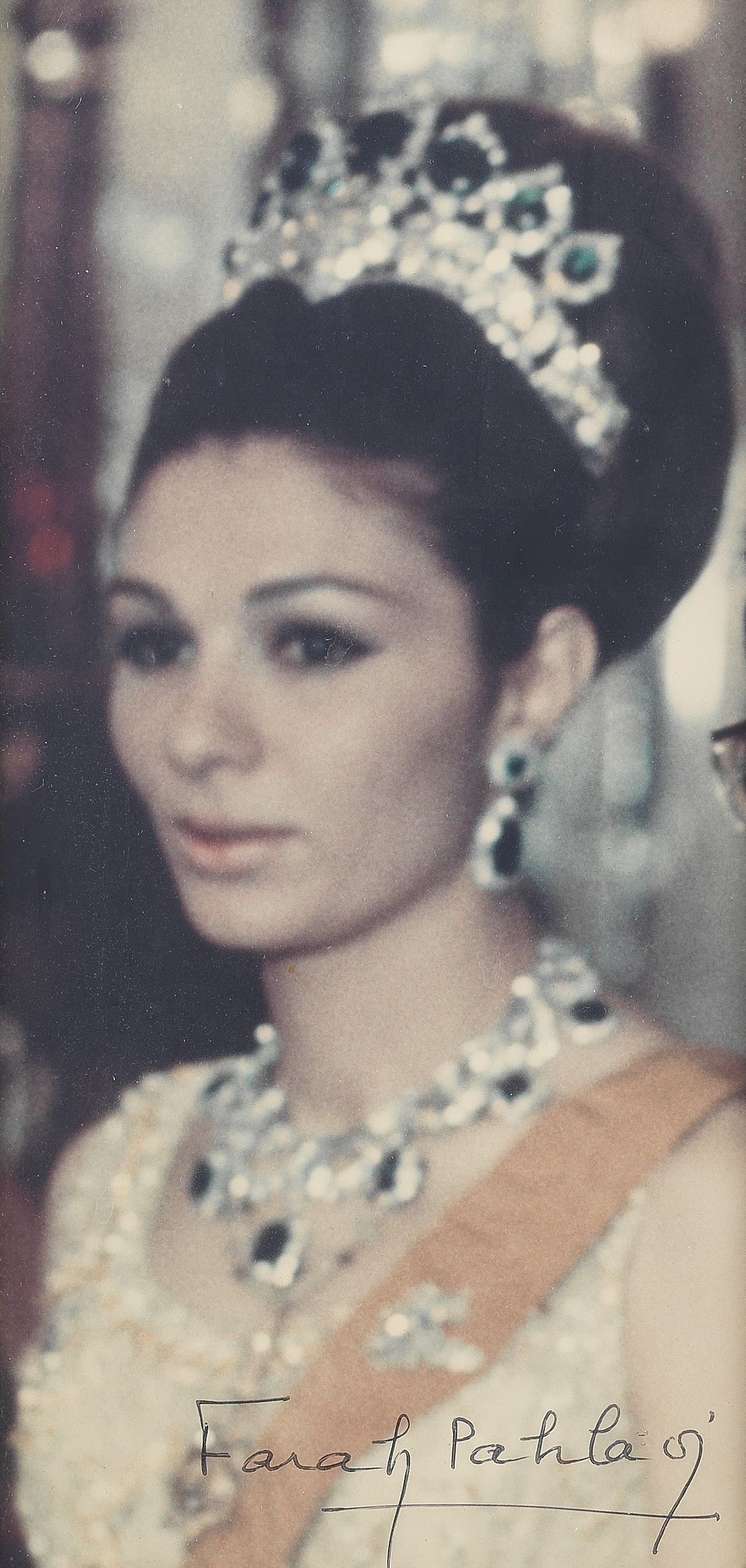 Bonhams A signed photograph of Empress Farah Pahlavi, together