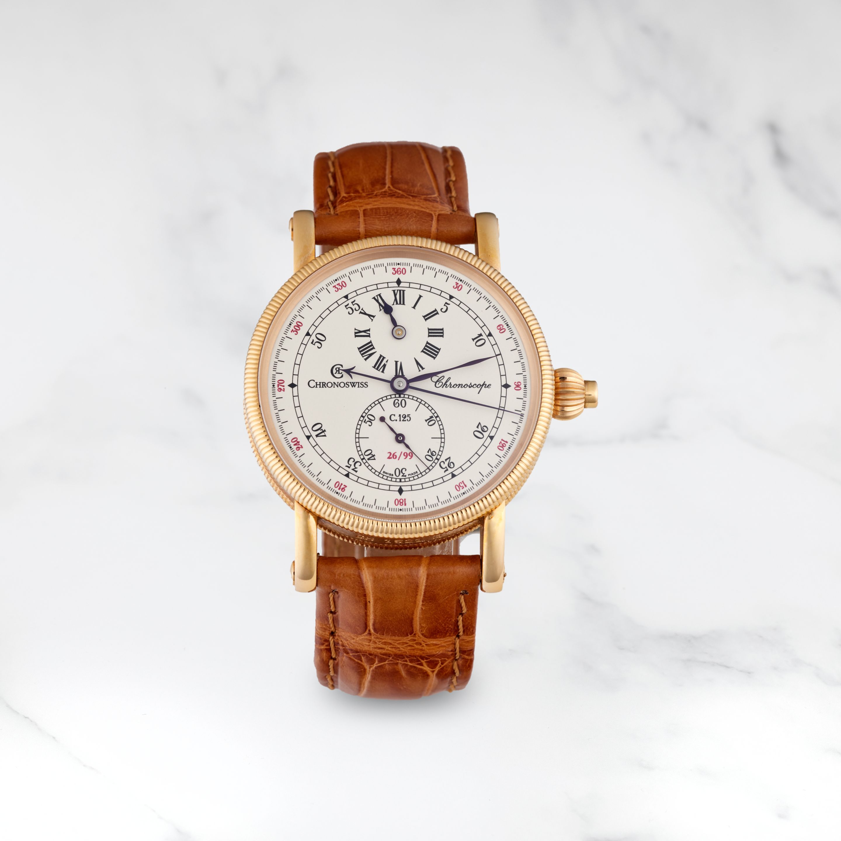 Bonhams CHRONOGRAPHE BRACELET REGULATEUR EN OR ROSE