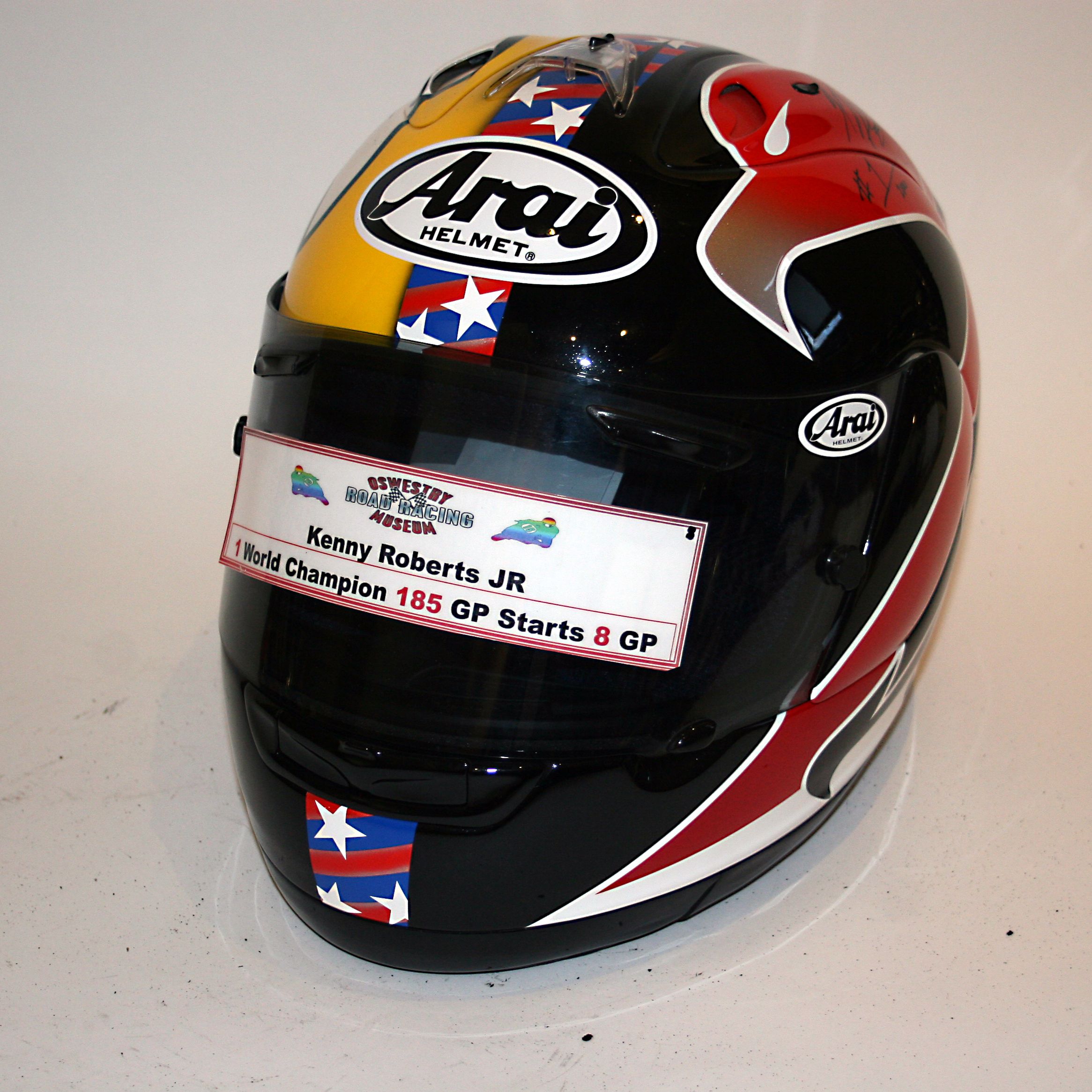 Motorcycle Helmet Kenny Roberts Replica Helmet CGP 36 KENNY ROBERTS 1980 CASCO MOTO BIKE GP COLLECTION HELMETS ALTAYA IXO  1/5