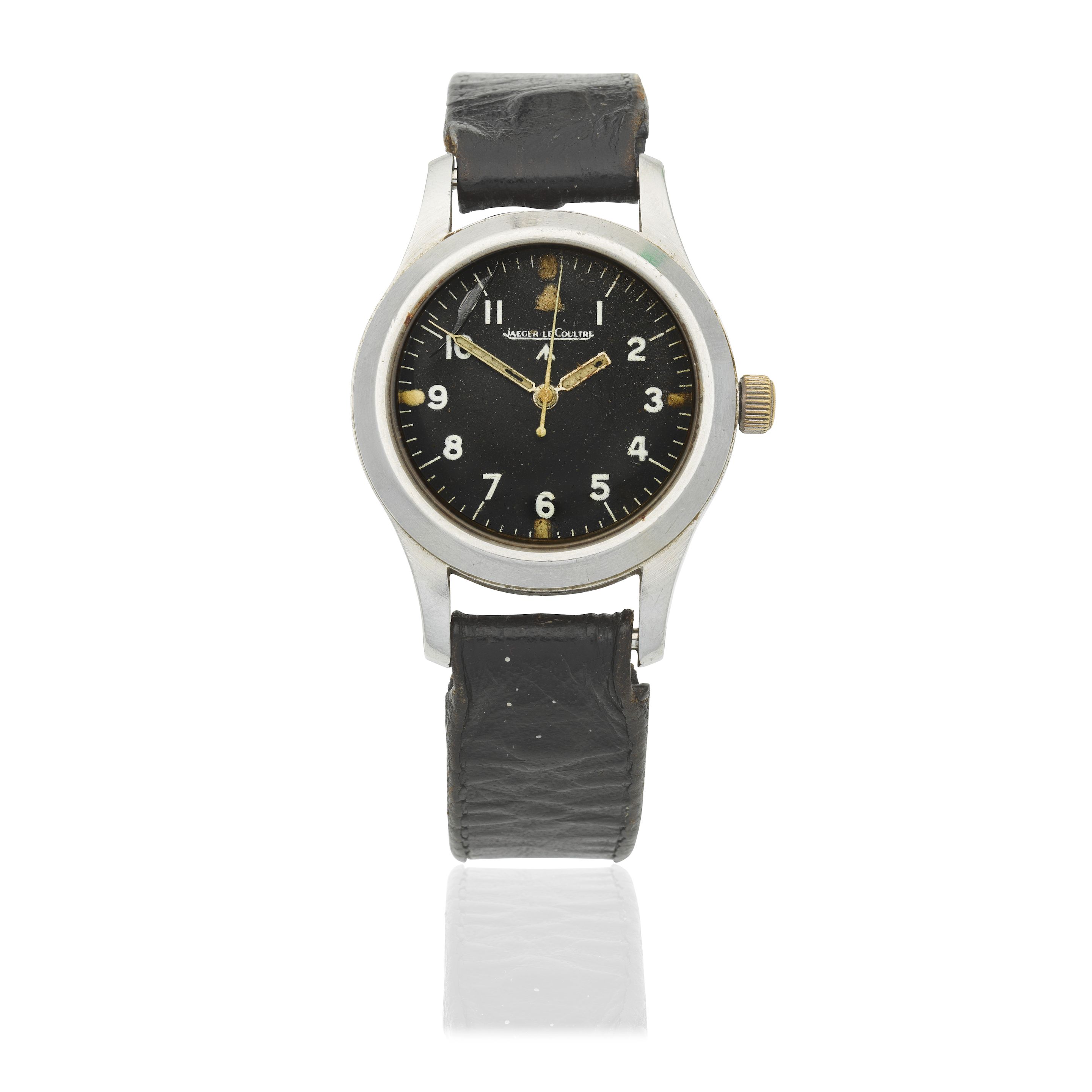 Bonhams A stainless steel manual wind military