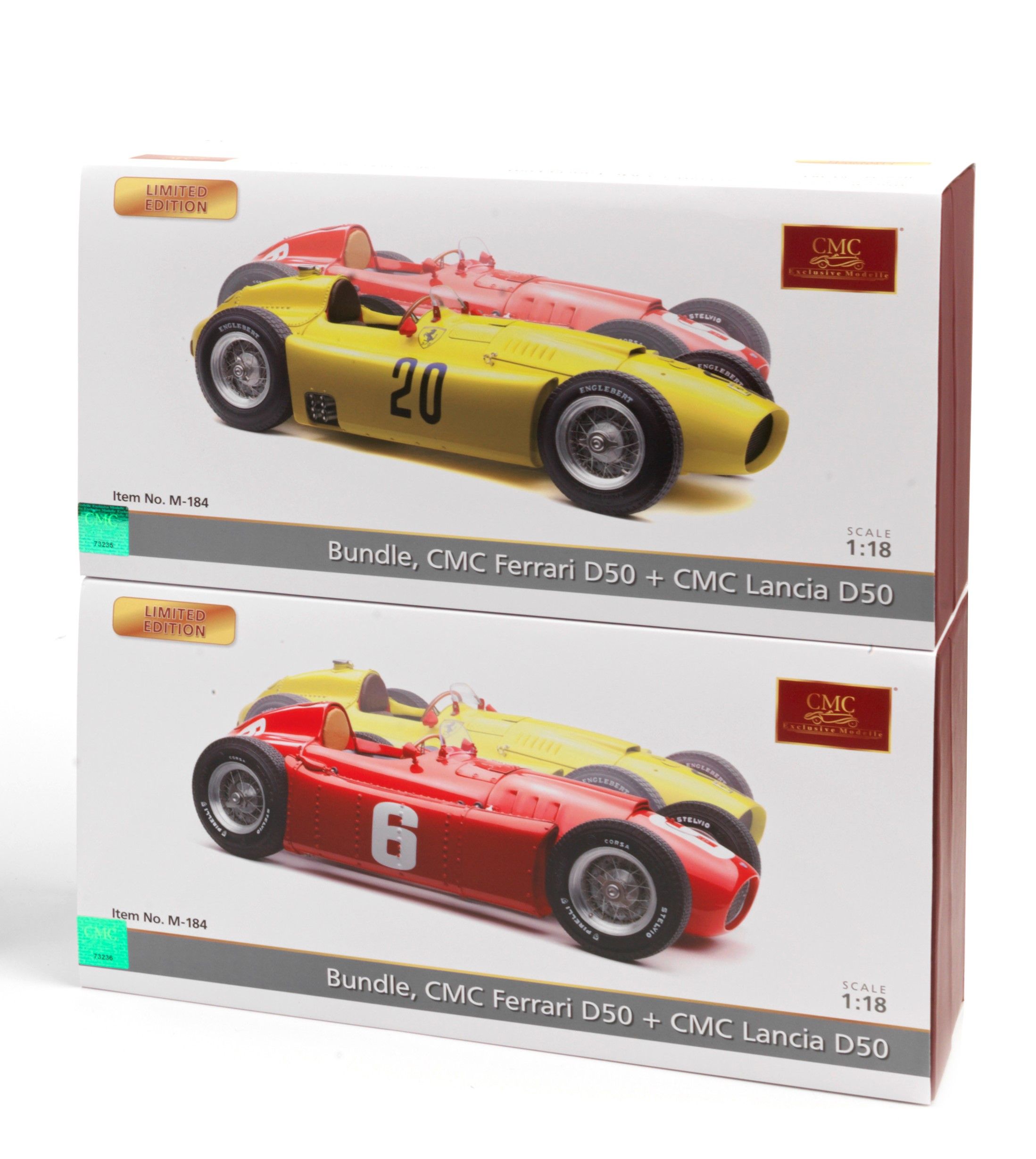 CMC Exclusive 1/18 - Ferrari D50 1956 Rouge - Édition Limitée - Modèle De Collection