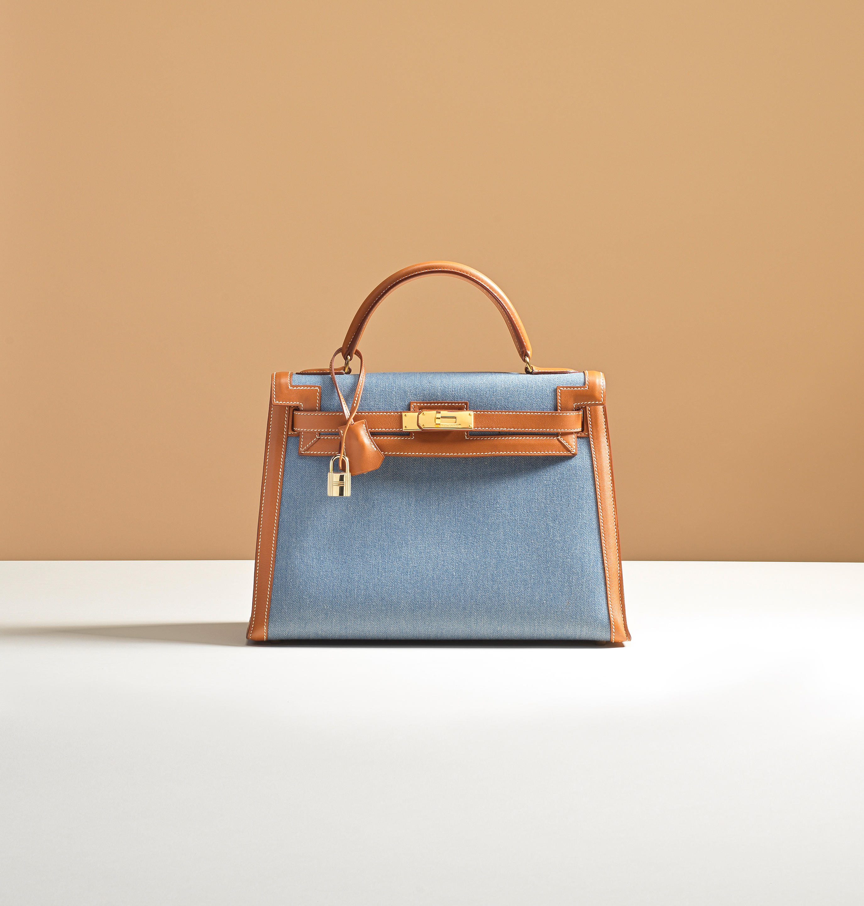 hermes denim bag