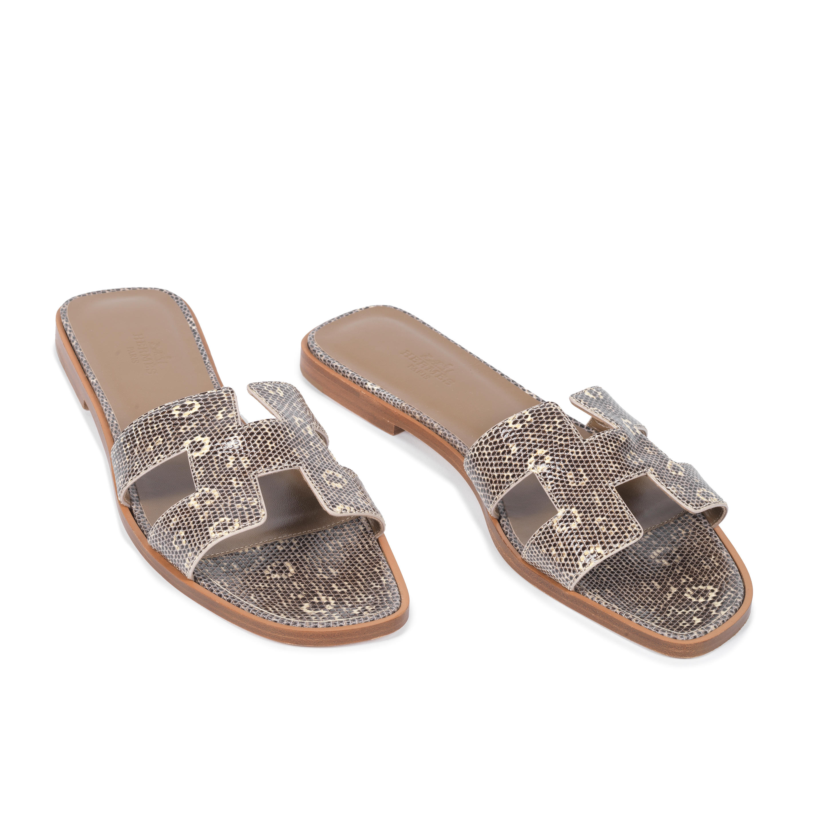 hermes silver sandals