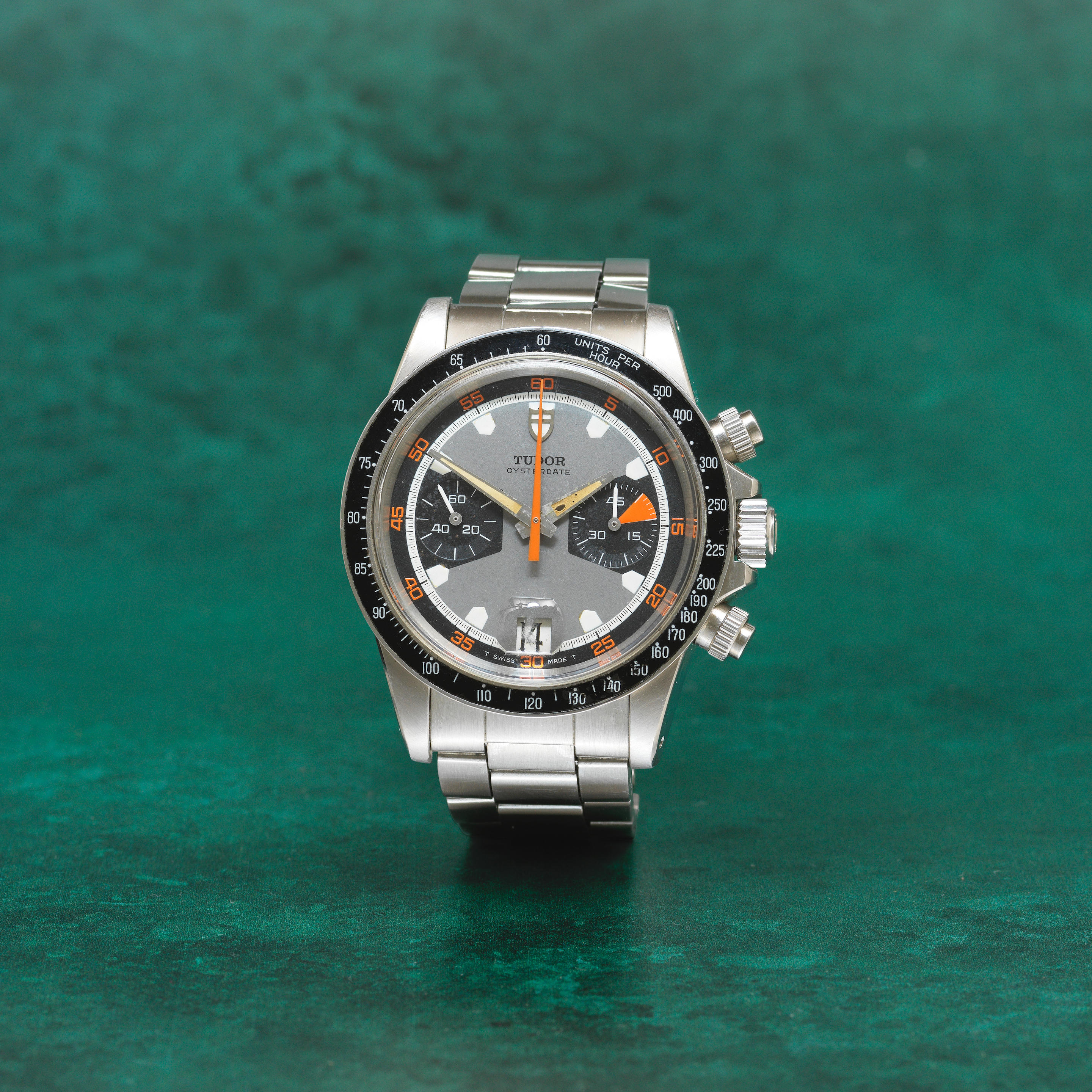 Bonhams : Tudor. A stainless steel manual wind calendar 