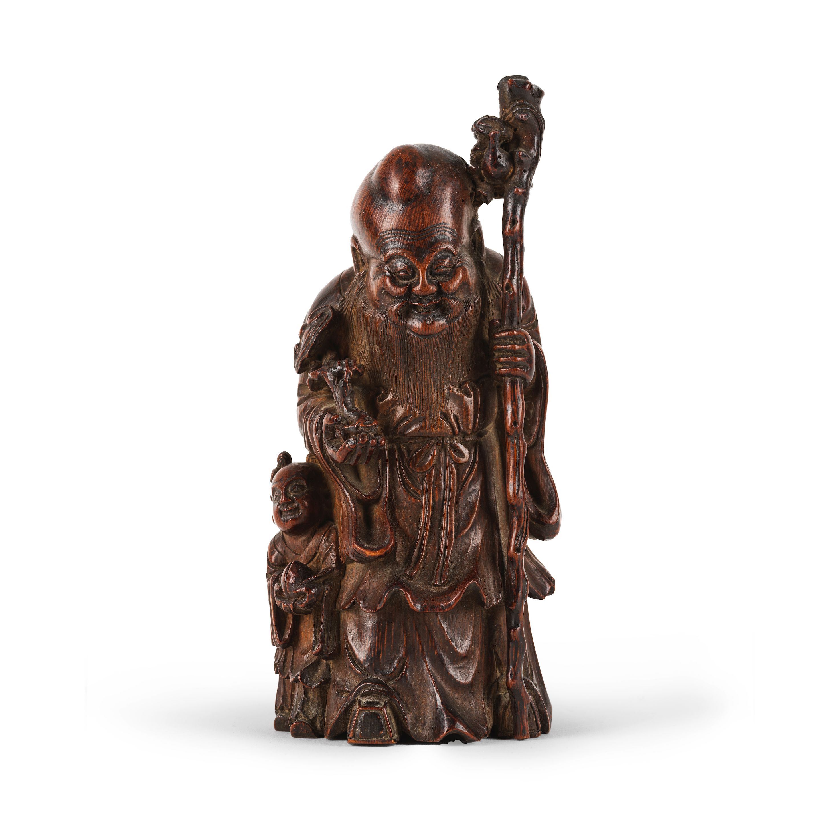 Sculpture Bambou Balinaise – Personnage Homme, Finition Marron, Objet Déco