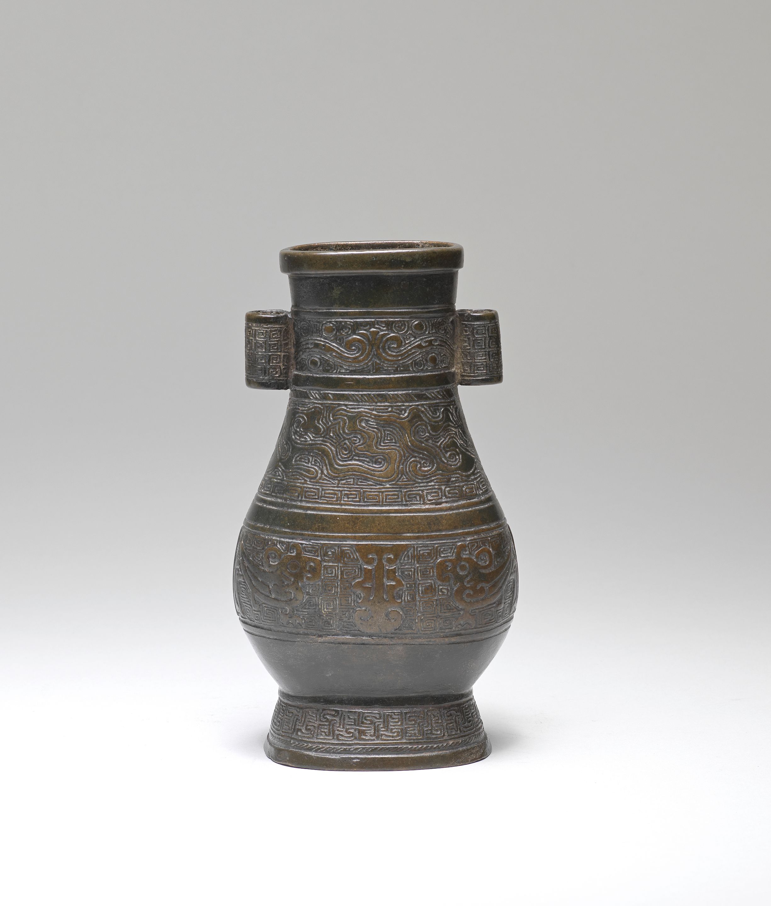 Bonhams : A BRONZE 'ARROW' VASE Yuan Dynasty