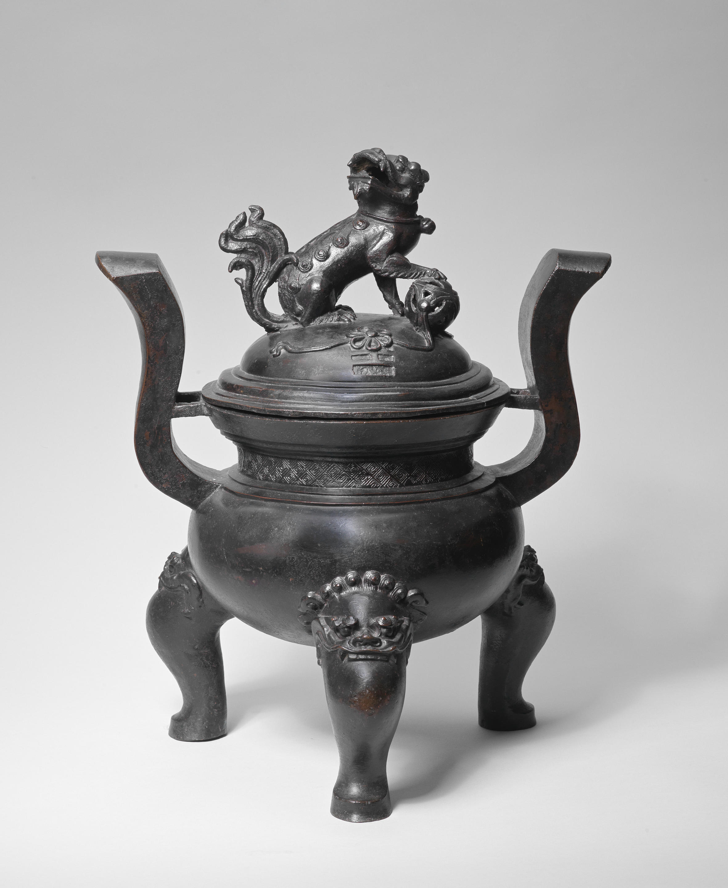 Bronze Incense Burner With Lid