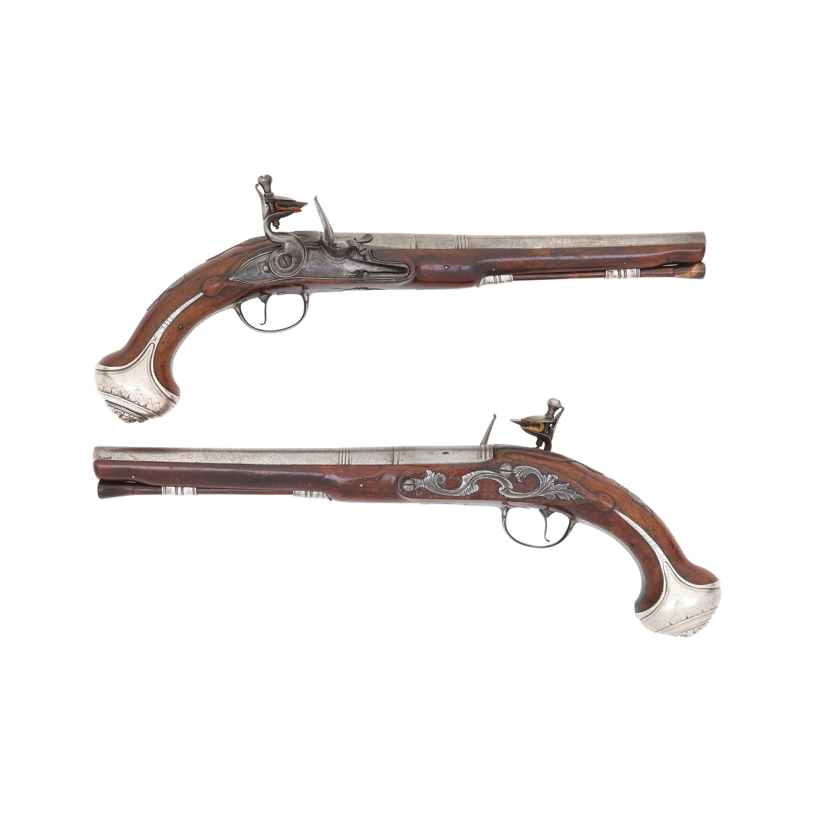 Bonhams : A Pair Of 16-Bore Flintlock Holster Pistols (2)