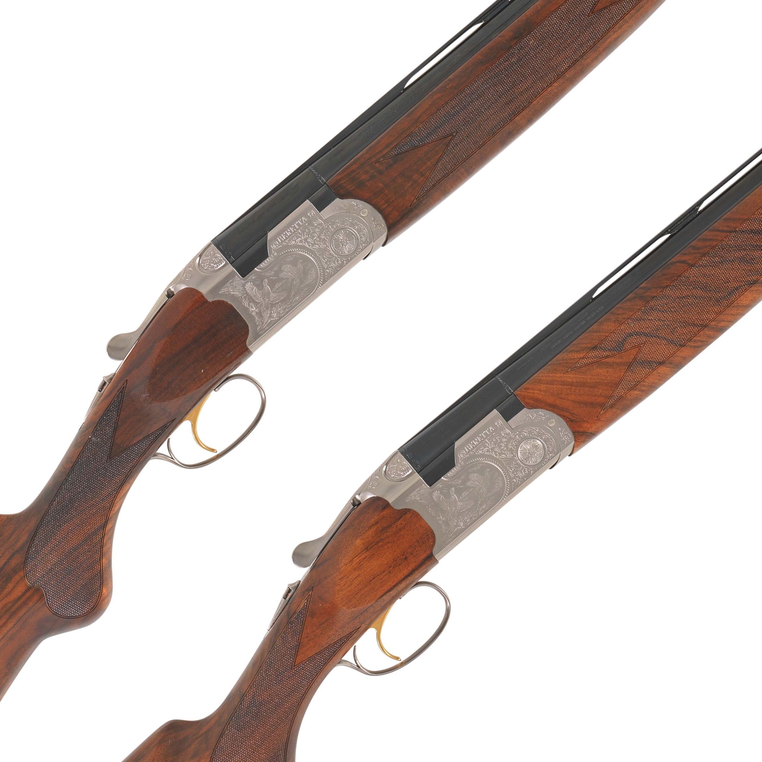 Bonhams : A pair of 12-bore '687 Silver Pigeon III' single-trigger over ...
