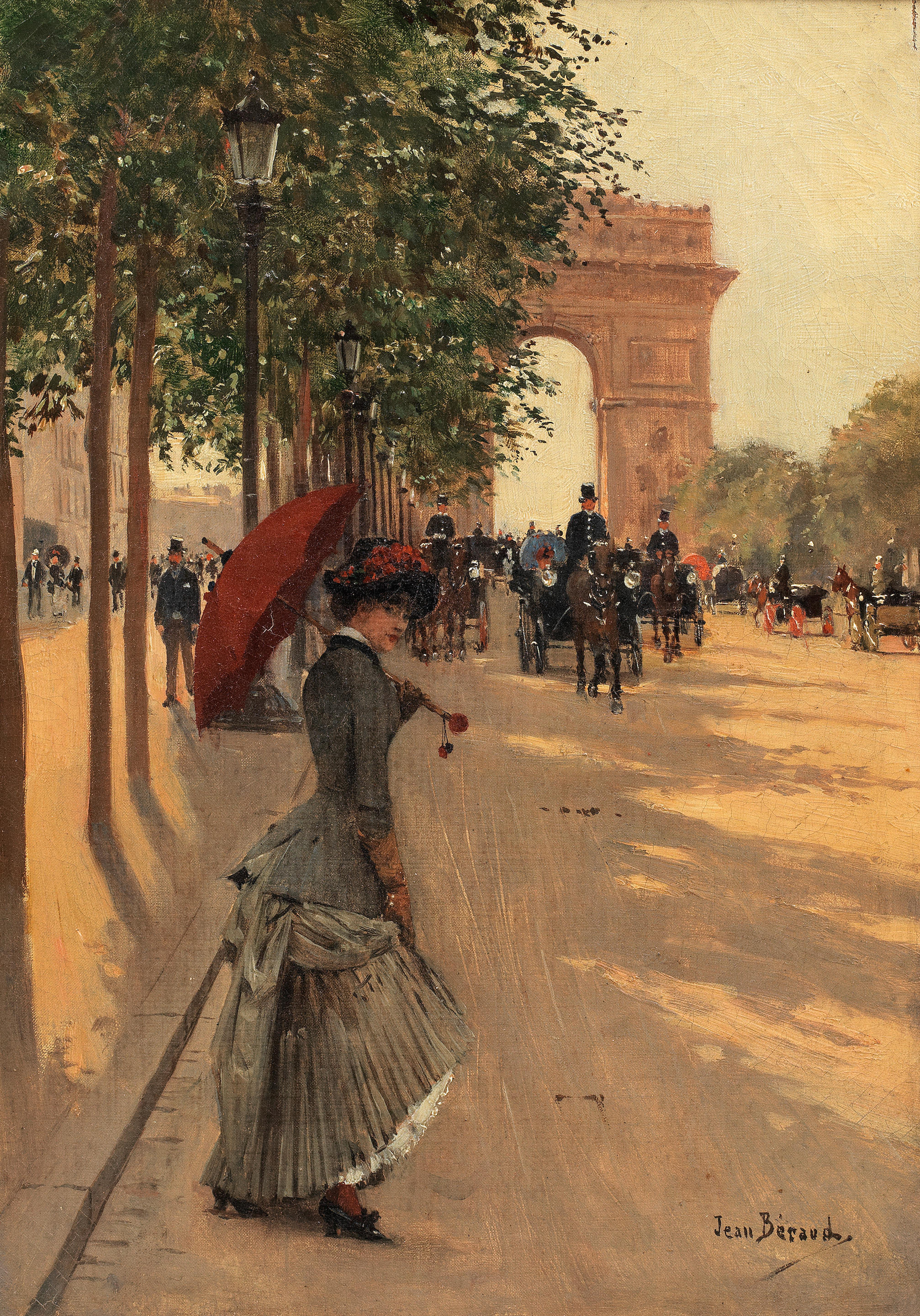 Walking around Paris - France Belle Epoque painting