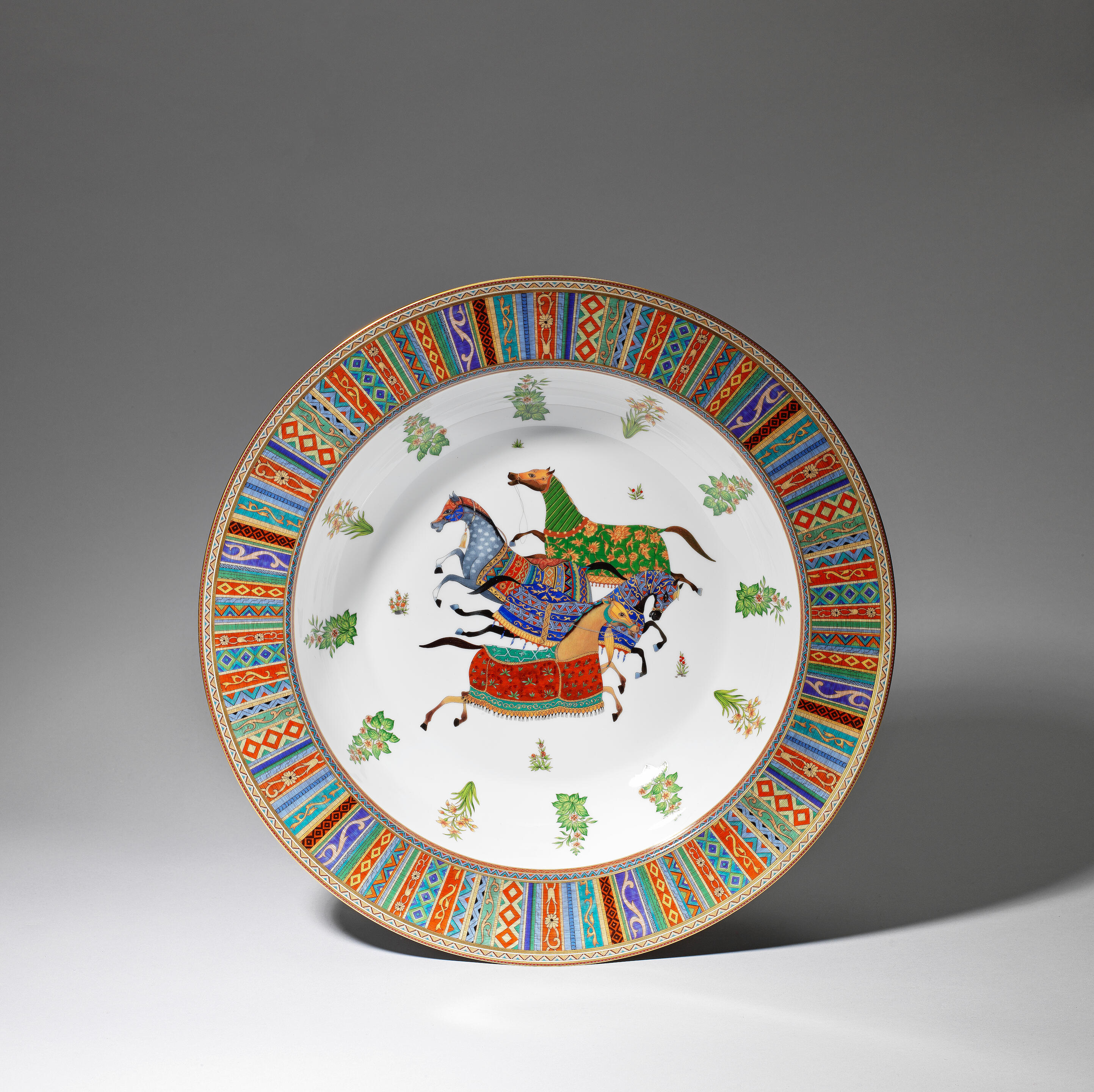 Bonhams HERMÉS Large 'Cheval d'Orient' serving dish, 21st century