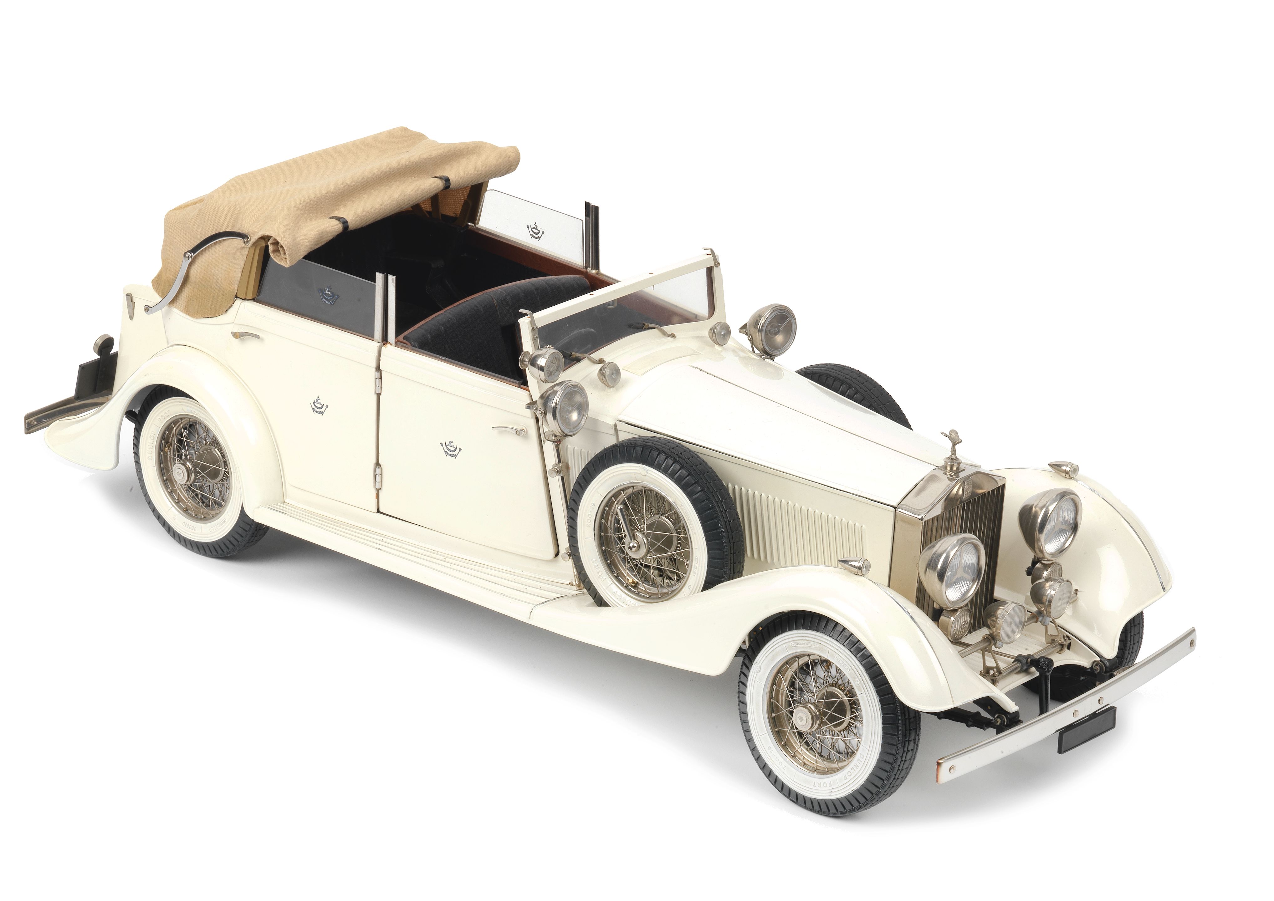 Bonhams : A 1:8 scale model of a 1934 Rolls-Royce Torpedo Cabriolet Phantom II, by Pocher of Italy, ((Qty