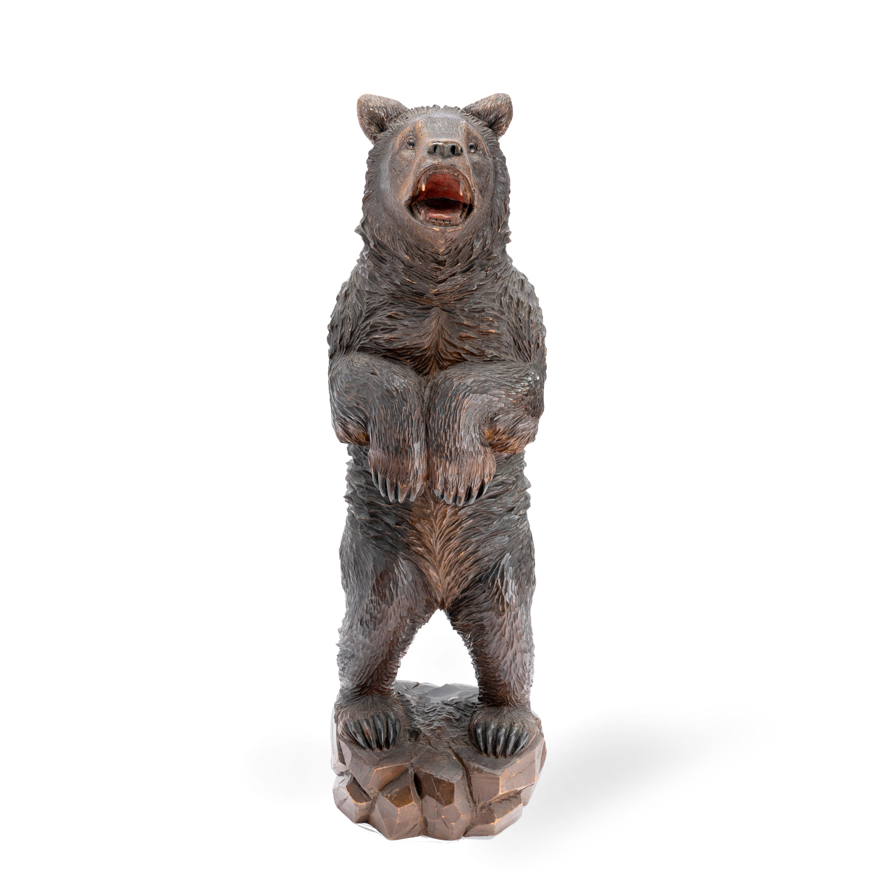 Bonhams : An early 20th century Black Forest carved and stained linden ...