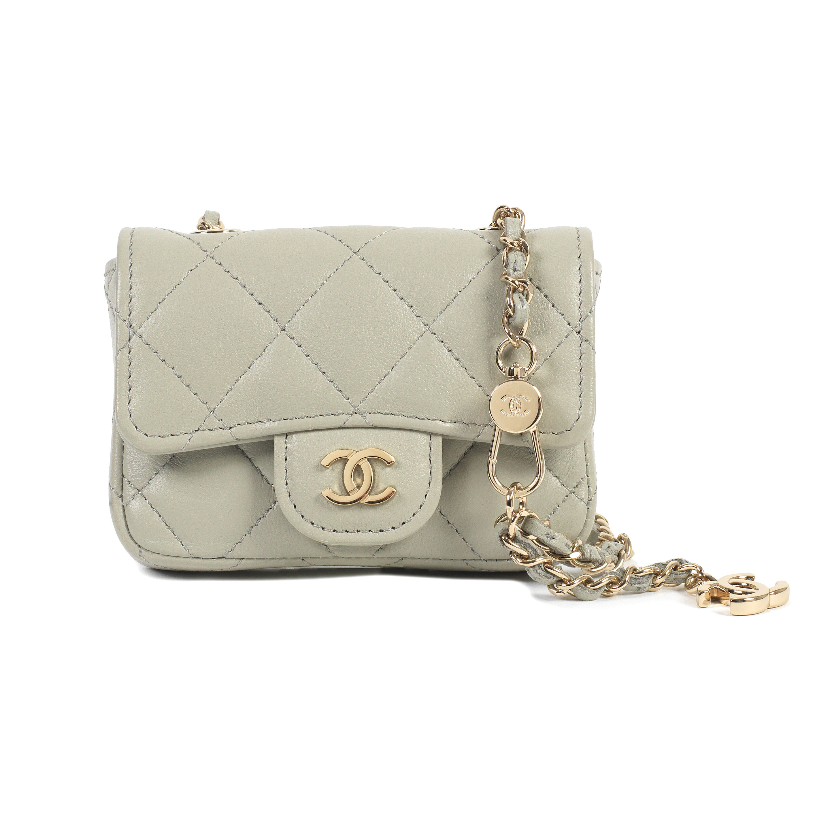 Bonhams : Virginie Viard for Chanel: a Grey Calfskin Mini 