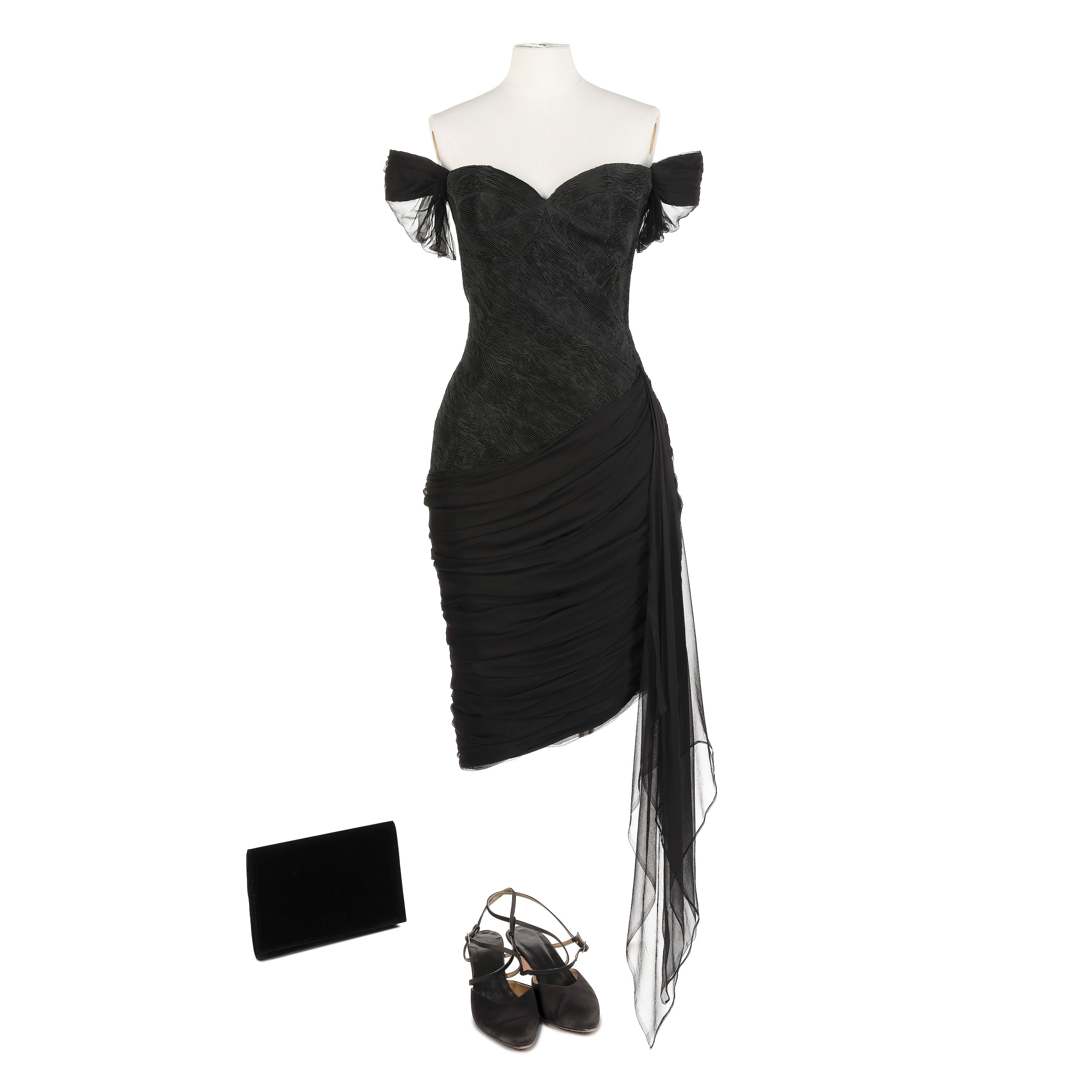 strapless open back dress Great Pretenders