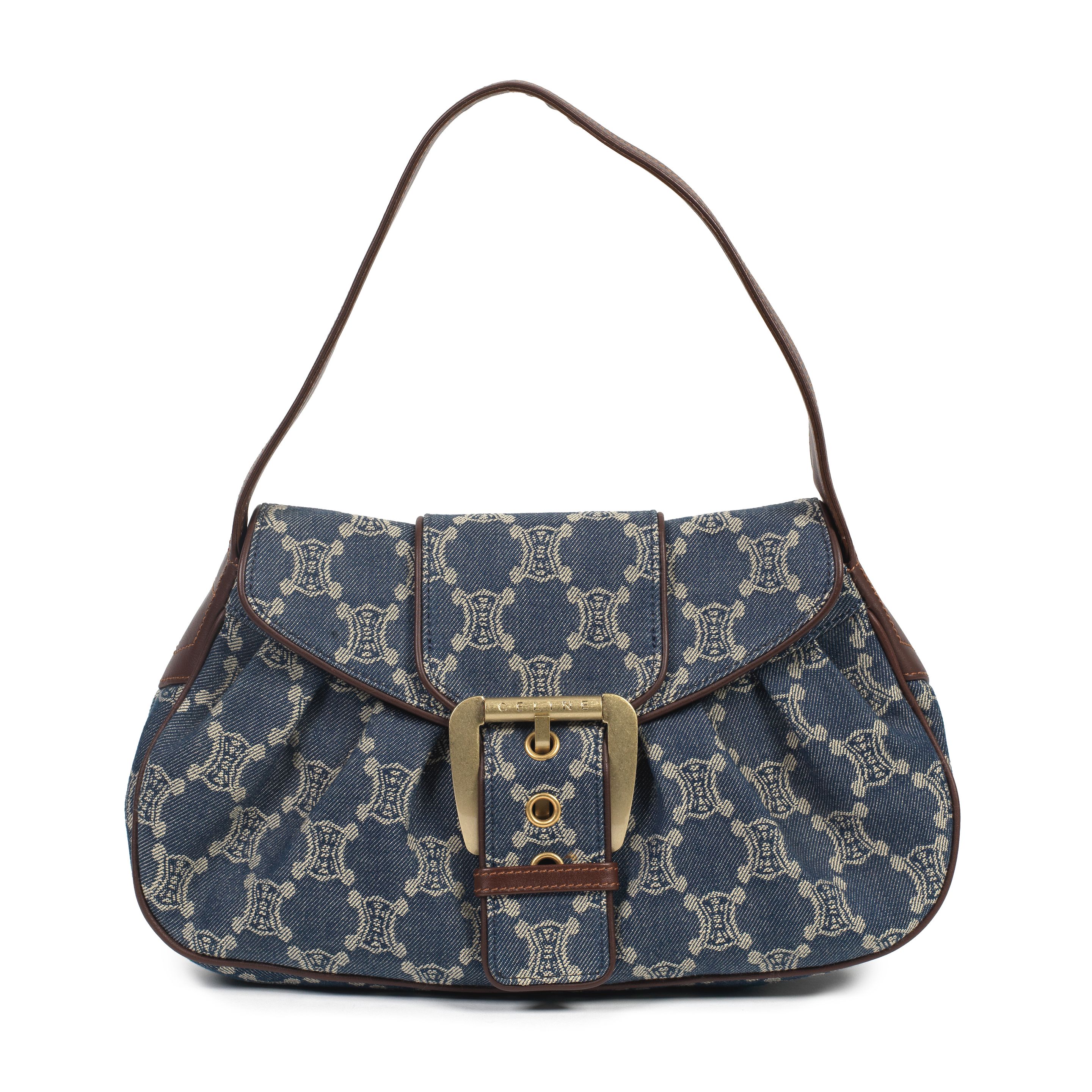 Bonhams Celine: a Macadam Denim Shoulder Bag 2000s (includes