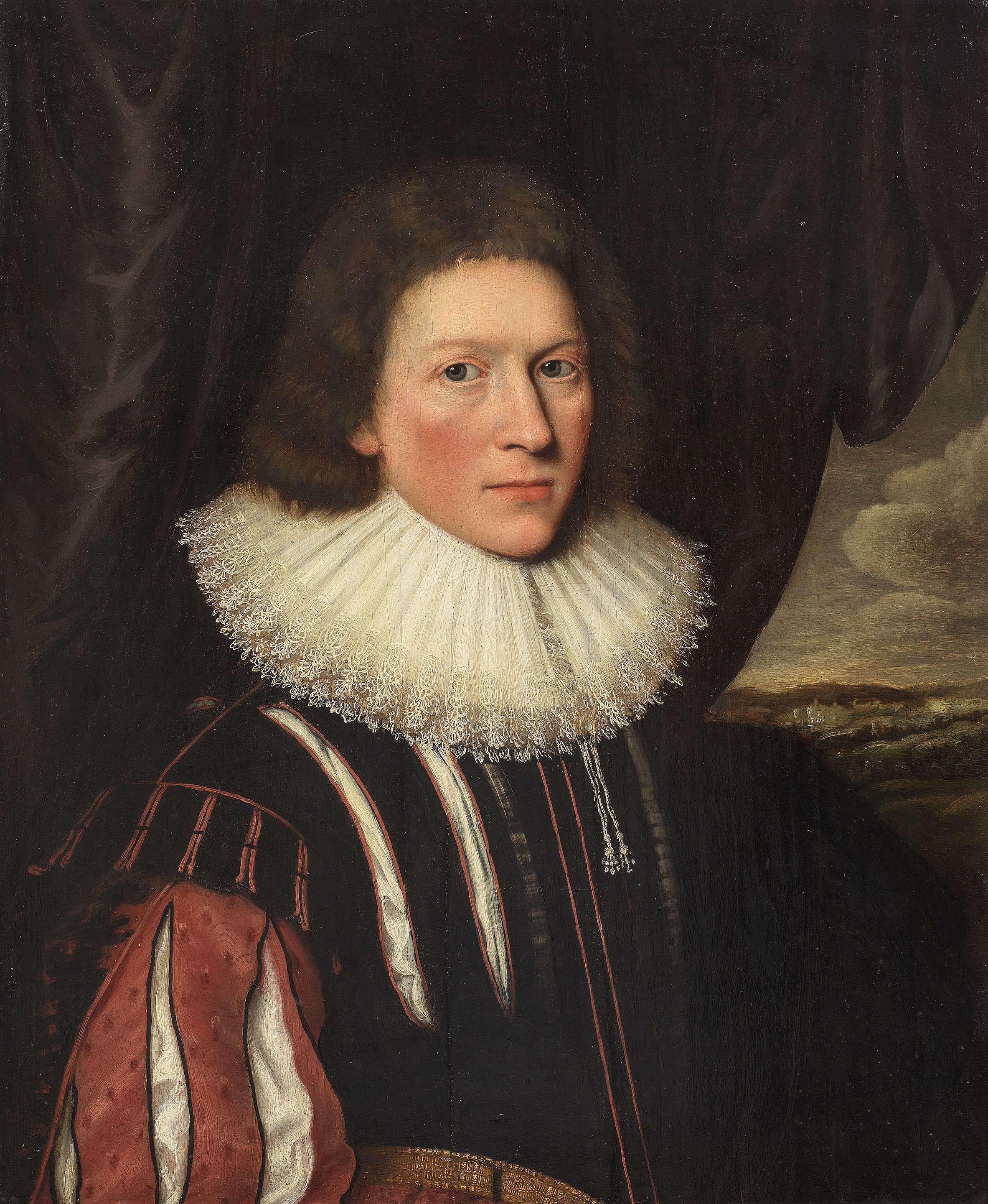 Bonhams : Anglo-Dutch School, circa 1625 Portrait of a gentleman, half ...