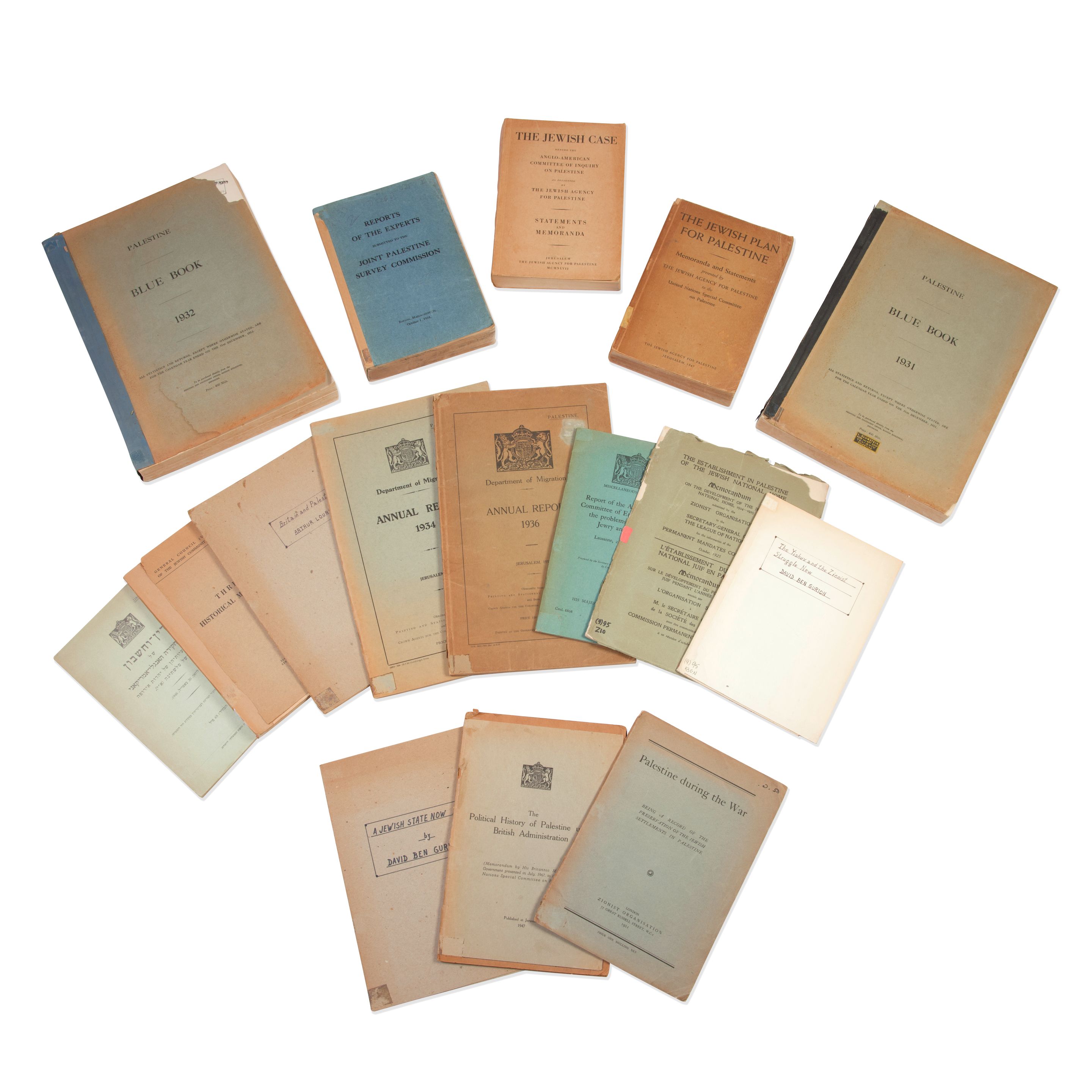 Bonhams Israel Palestine And The British Mandate A Collection Of 16