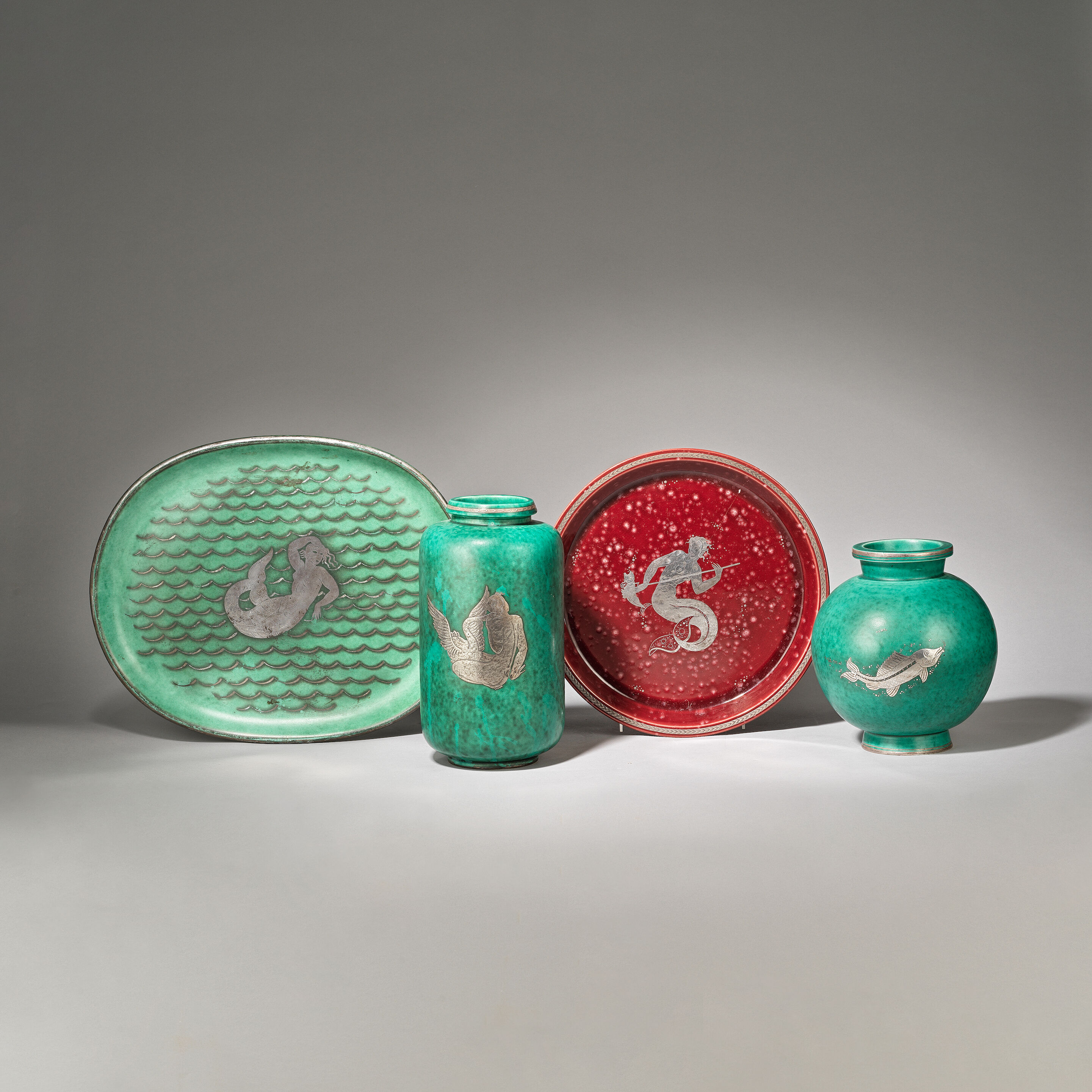 Bonhams : WILHELM KÅGE (1889-1960) FOR GUSTAVSBERG Group of 