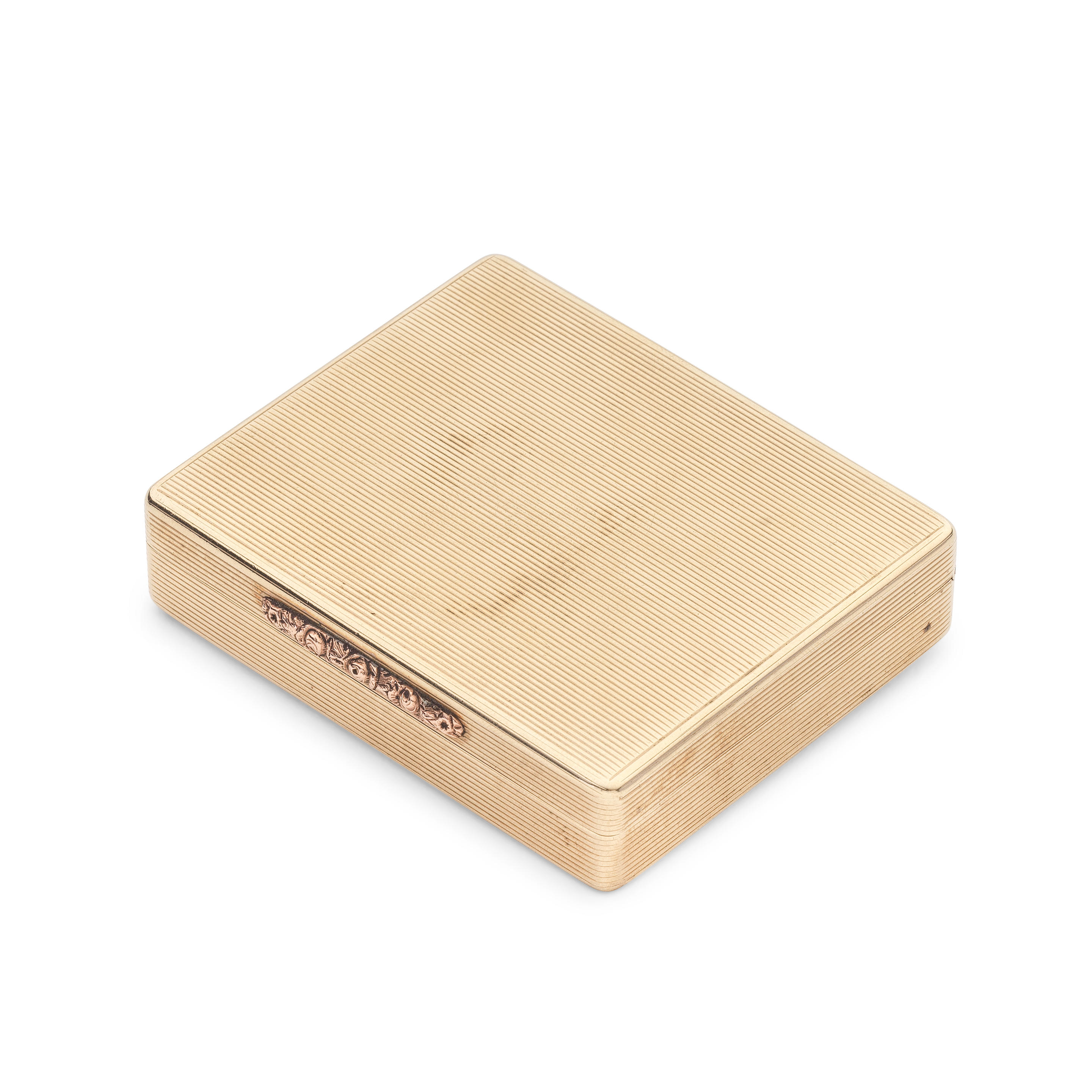 ROYAL INTEREST: a 9 carat gold snuff box