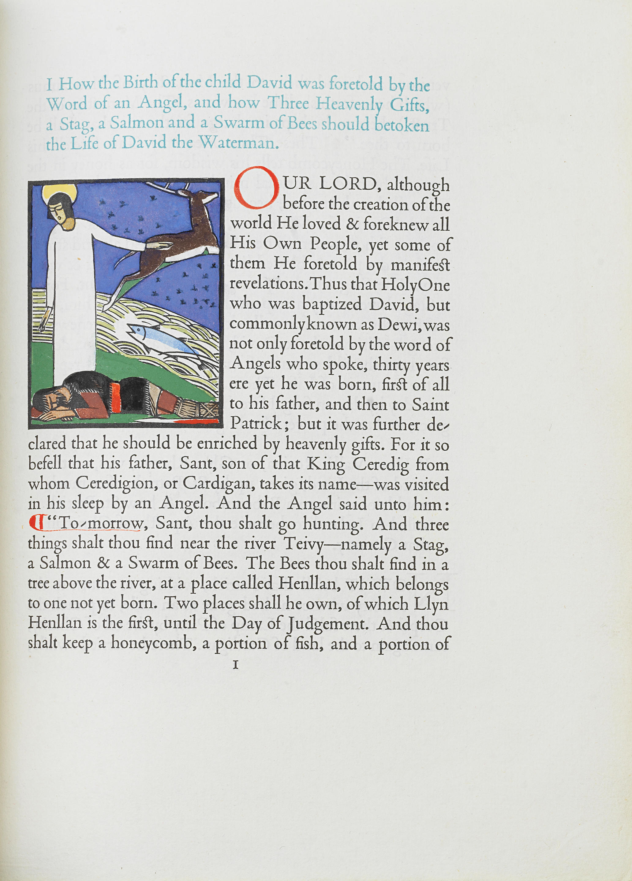 Bonhams : GREGYNOG PRESS The Life of Saint David, NUMBER 52 OF 175 ...