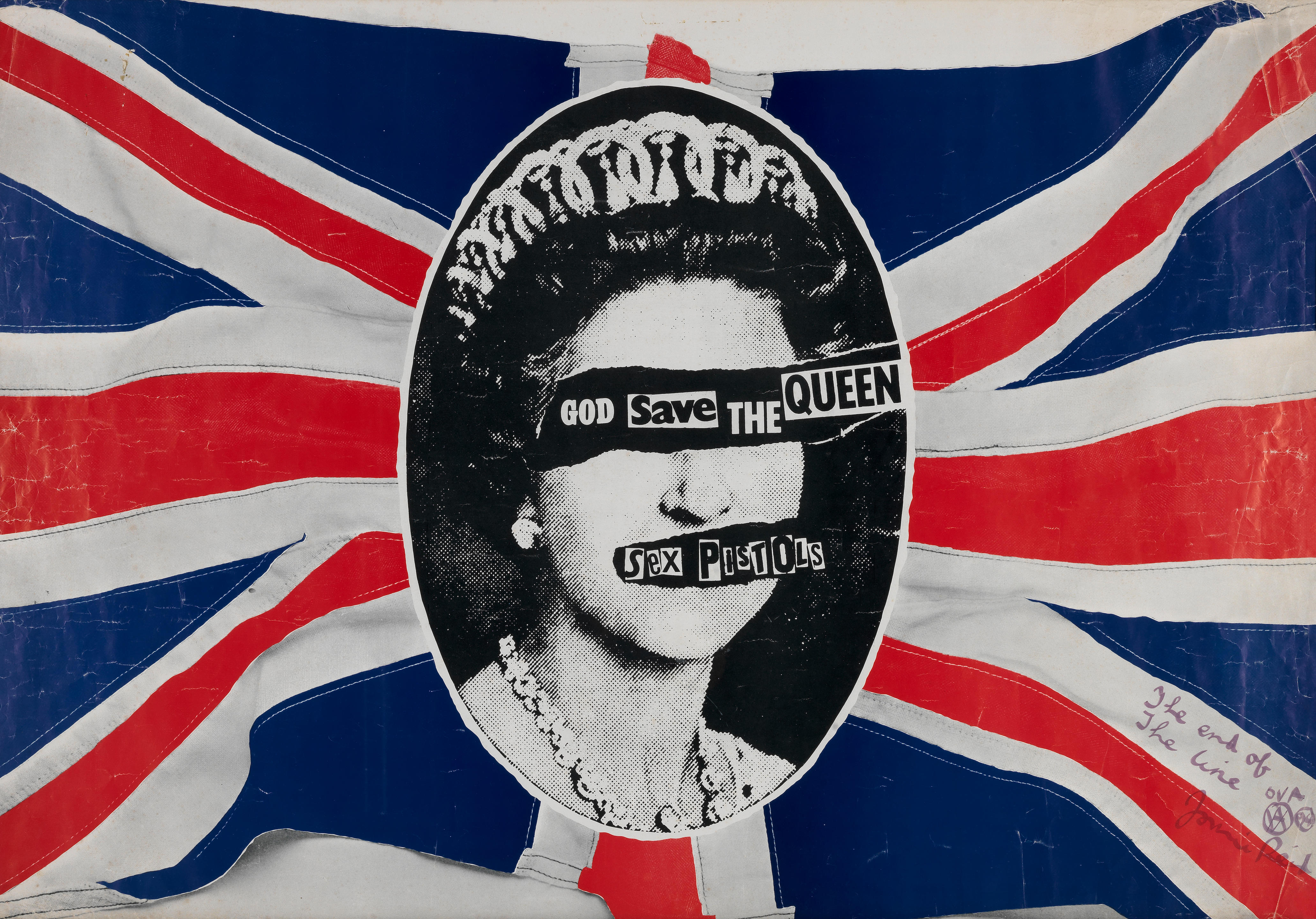 The Sex Pistols An Original Promotional Poster For God Save The Queen, 1977  - Bonhams