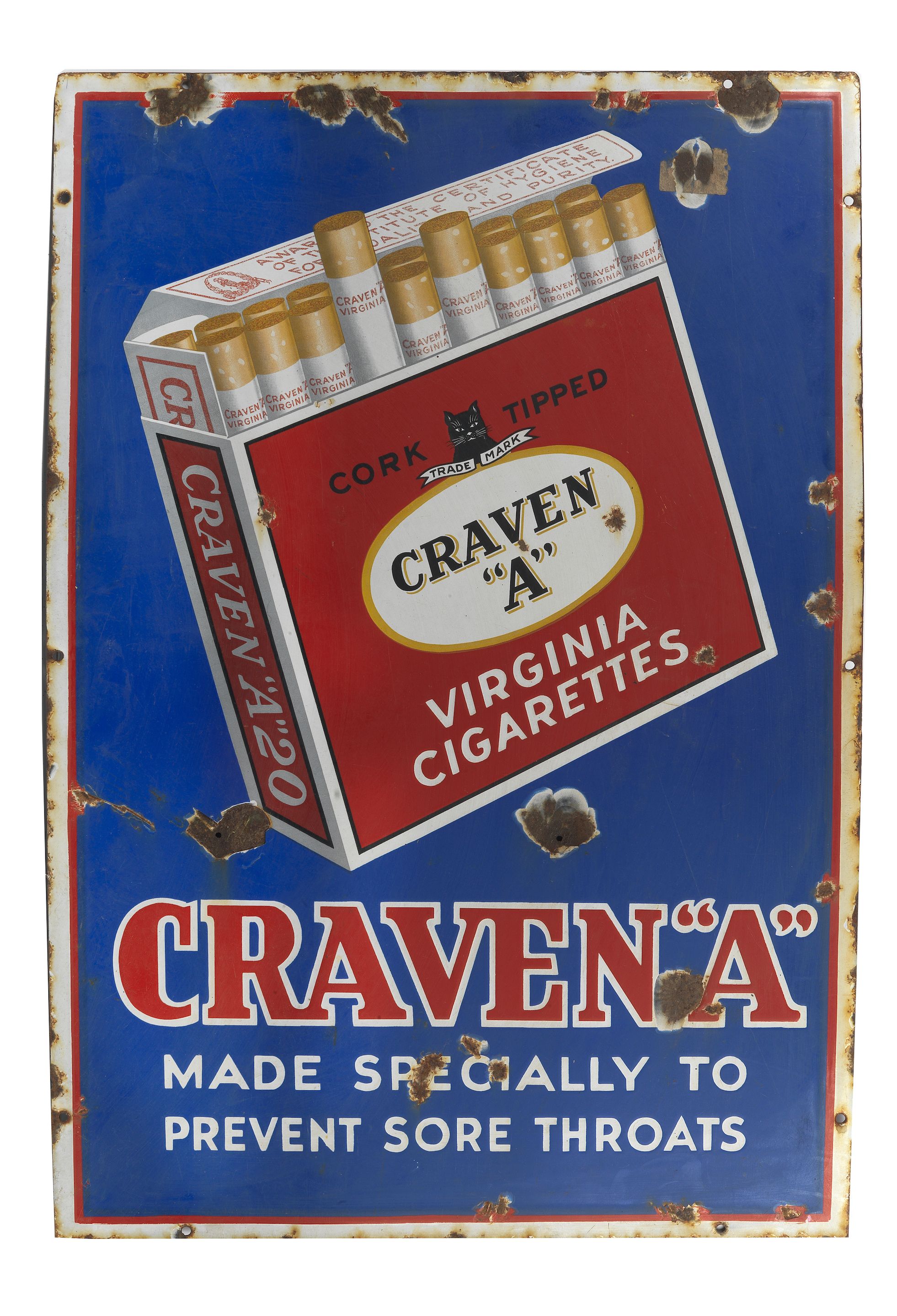 craven a cigarettes Bonhams Cars : A Craven A Virginia Cigarettes enamel sign