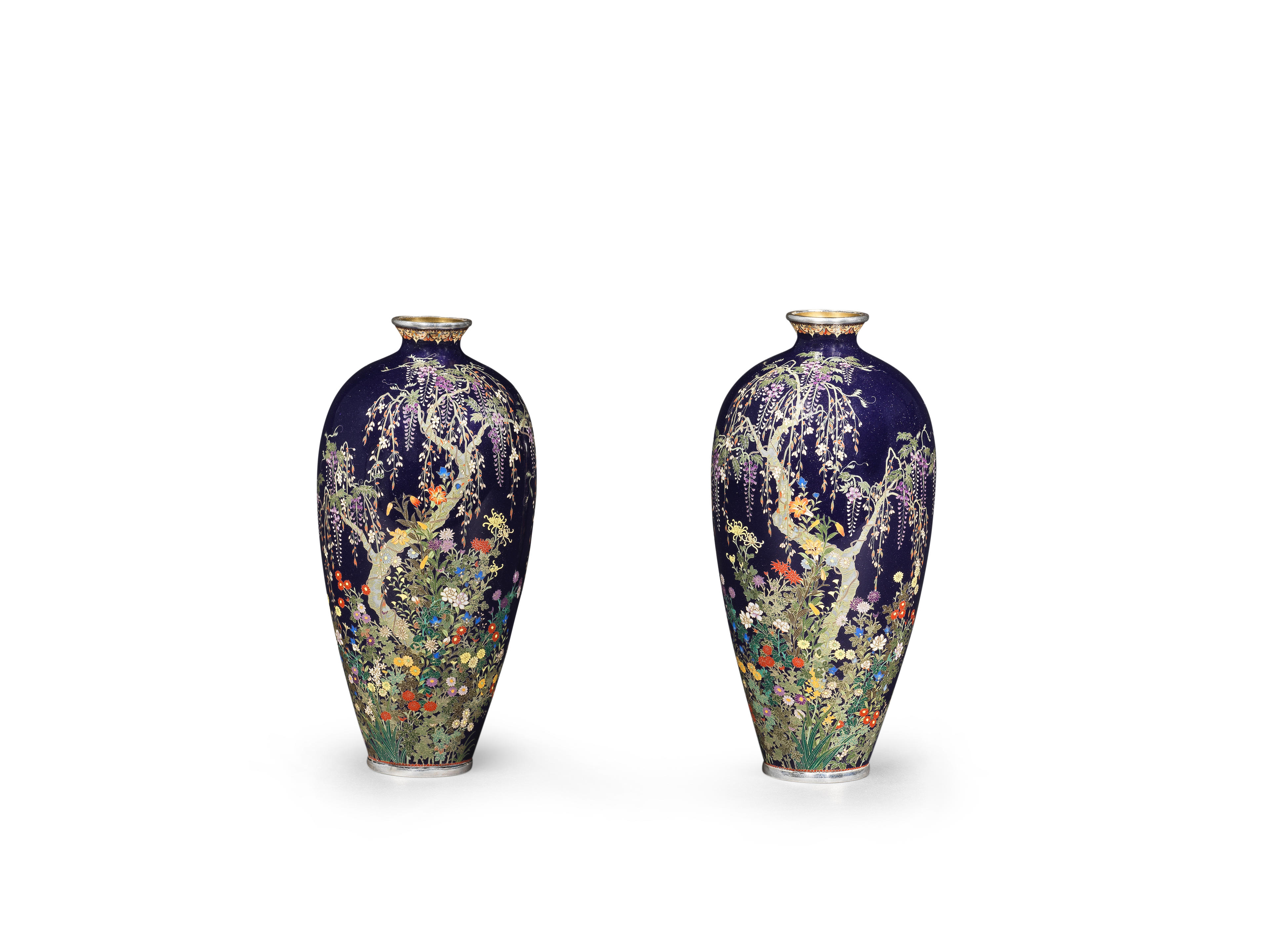 Bonhams : ATTRIBUTED TO THE HAYASHI KODENJI WORKSHOP OF NAGOYA A Pair ...