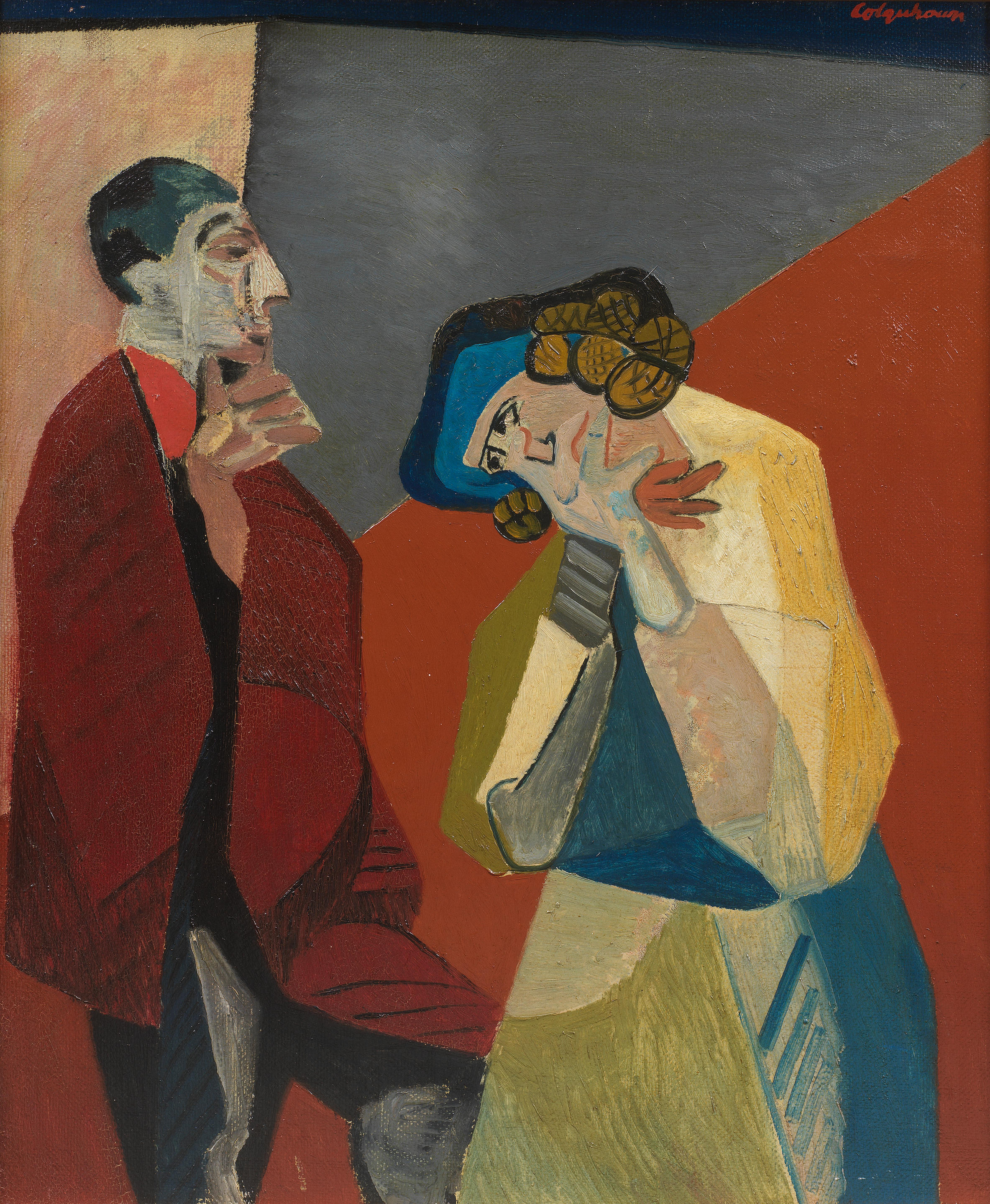 Bonhams : Robert Colquhoun (British, 1914-1962) Two figures (painted ...