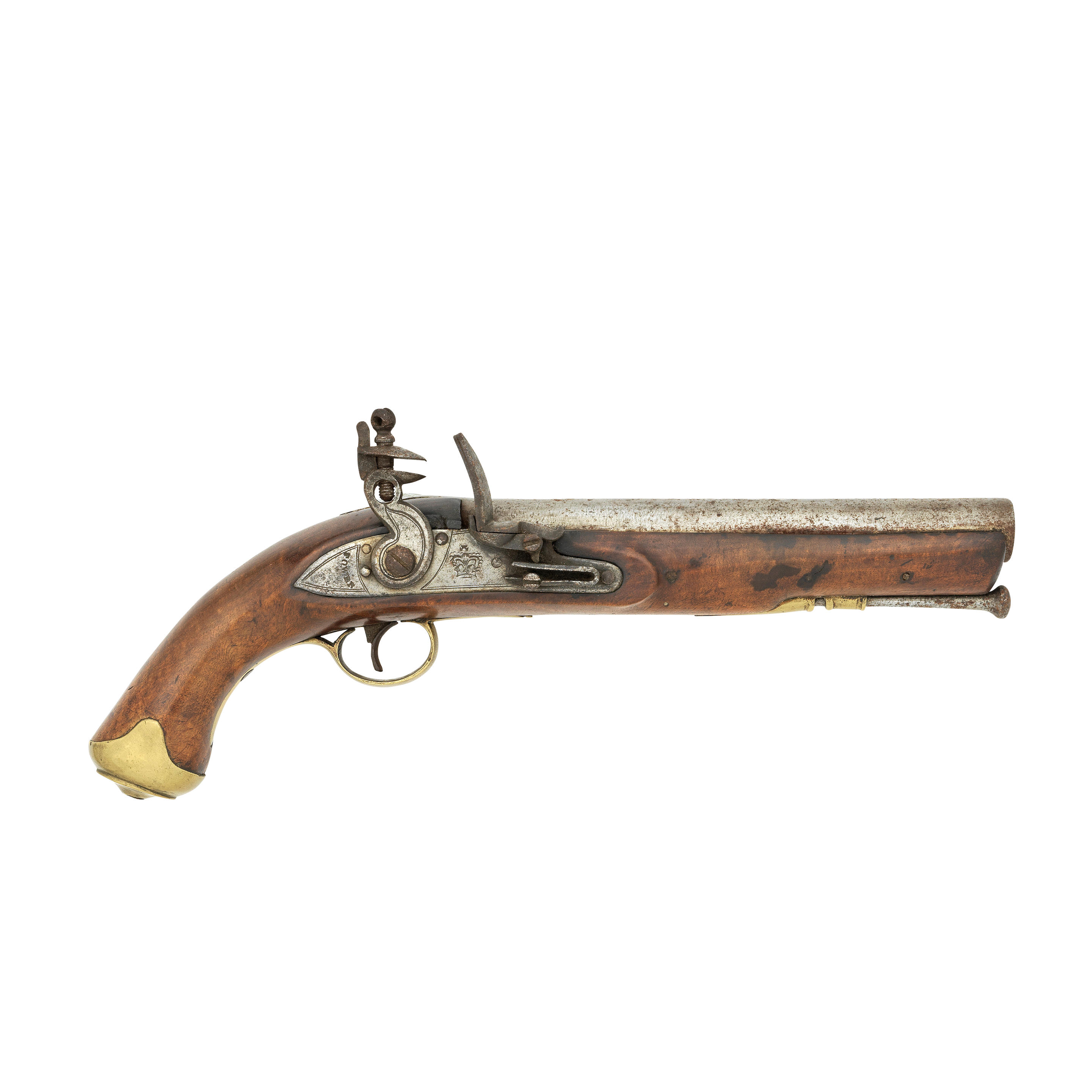 Bonhams : A 10-Bore Light Dragoon Flintlock Service Pistol