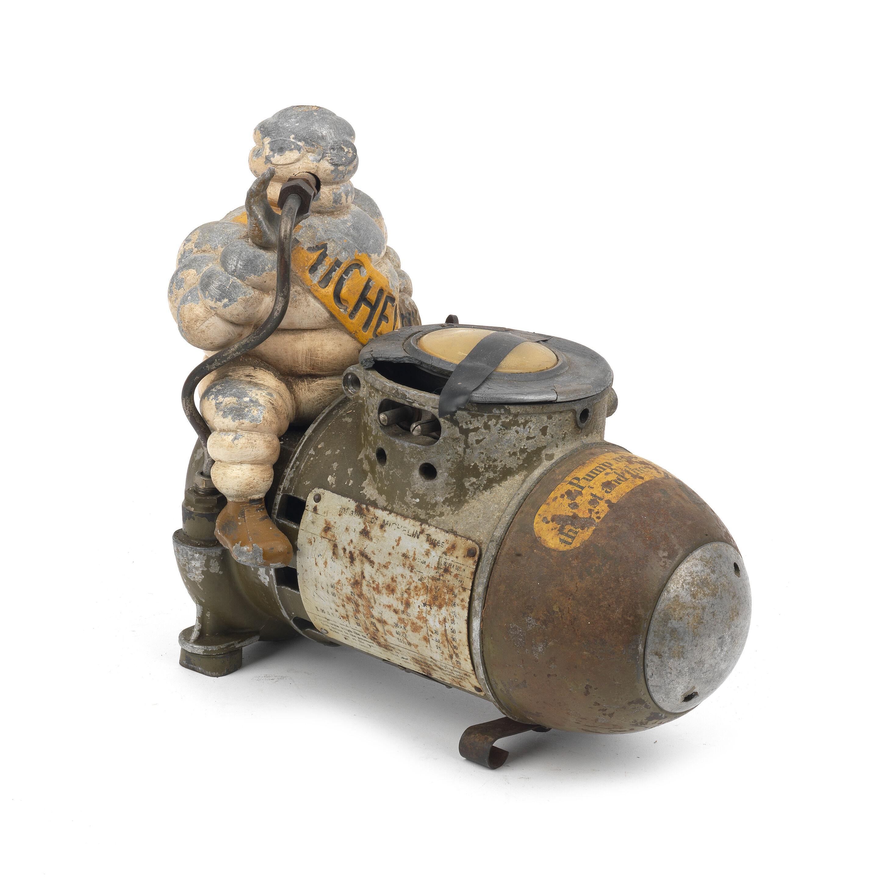 Bonhams Cars : A Michelin 'Mr Bibendum' portable air compressor, by ...