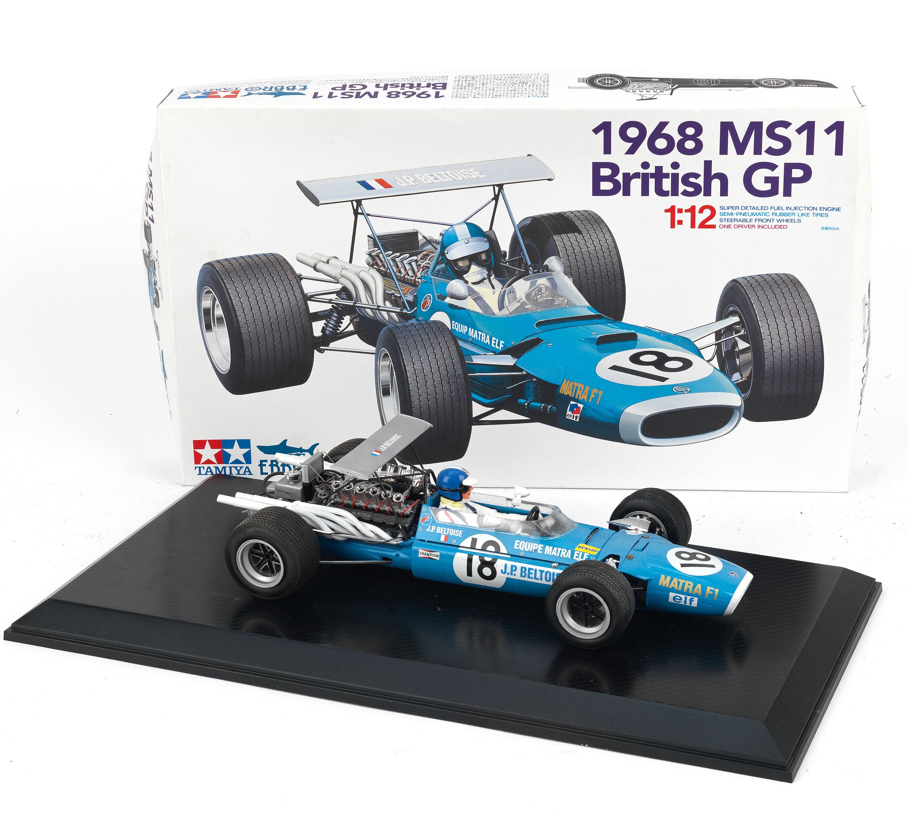 Bonhams Cars : A 1:12 scale model of the 1968 Matra MS11, by Tamiya,