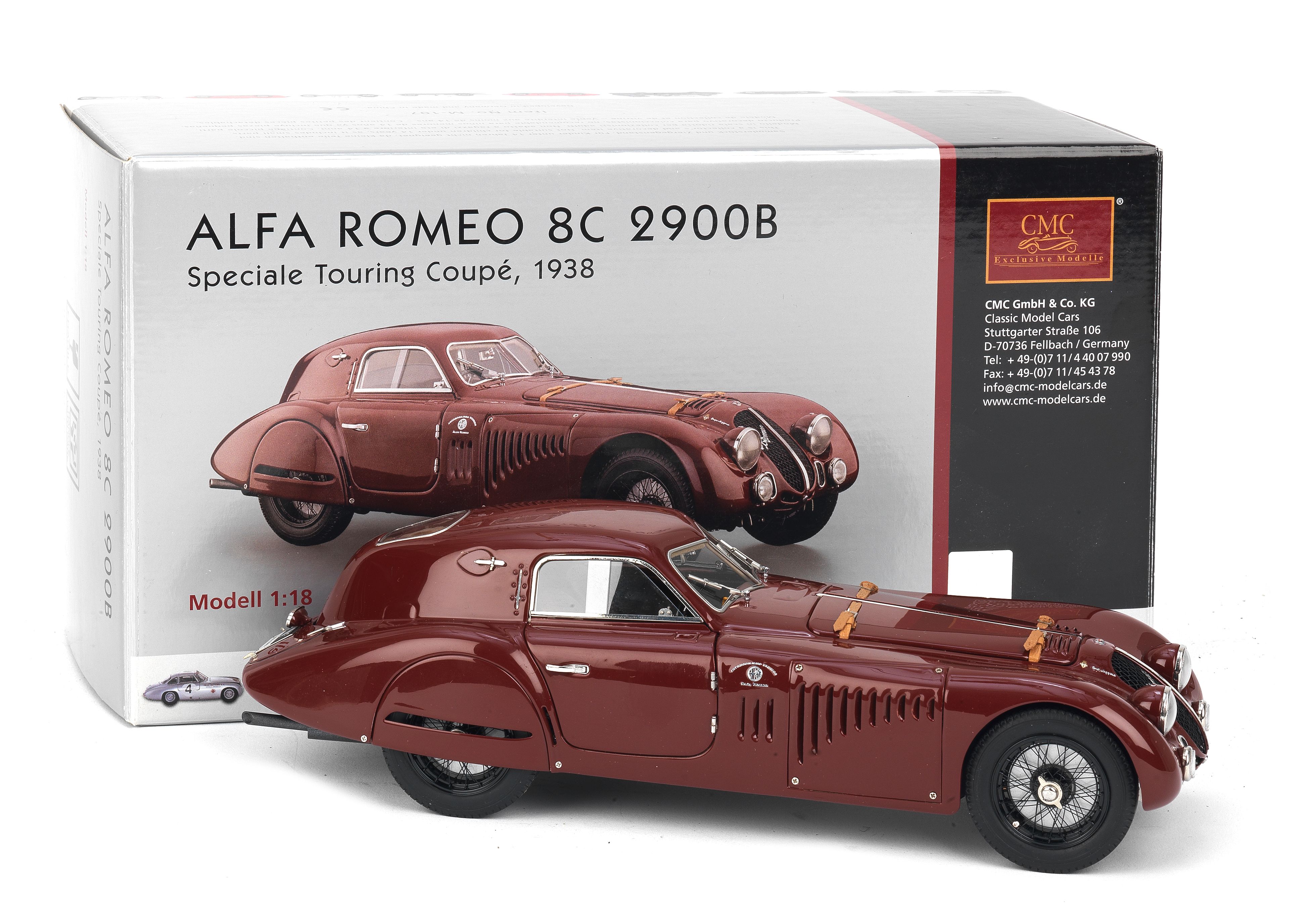 CMC Alfa-Romeo 8C 2900B Speciale Touring Coupé, miniature, voiture
