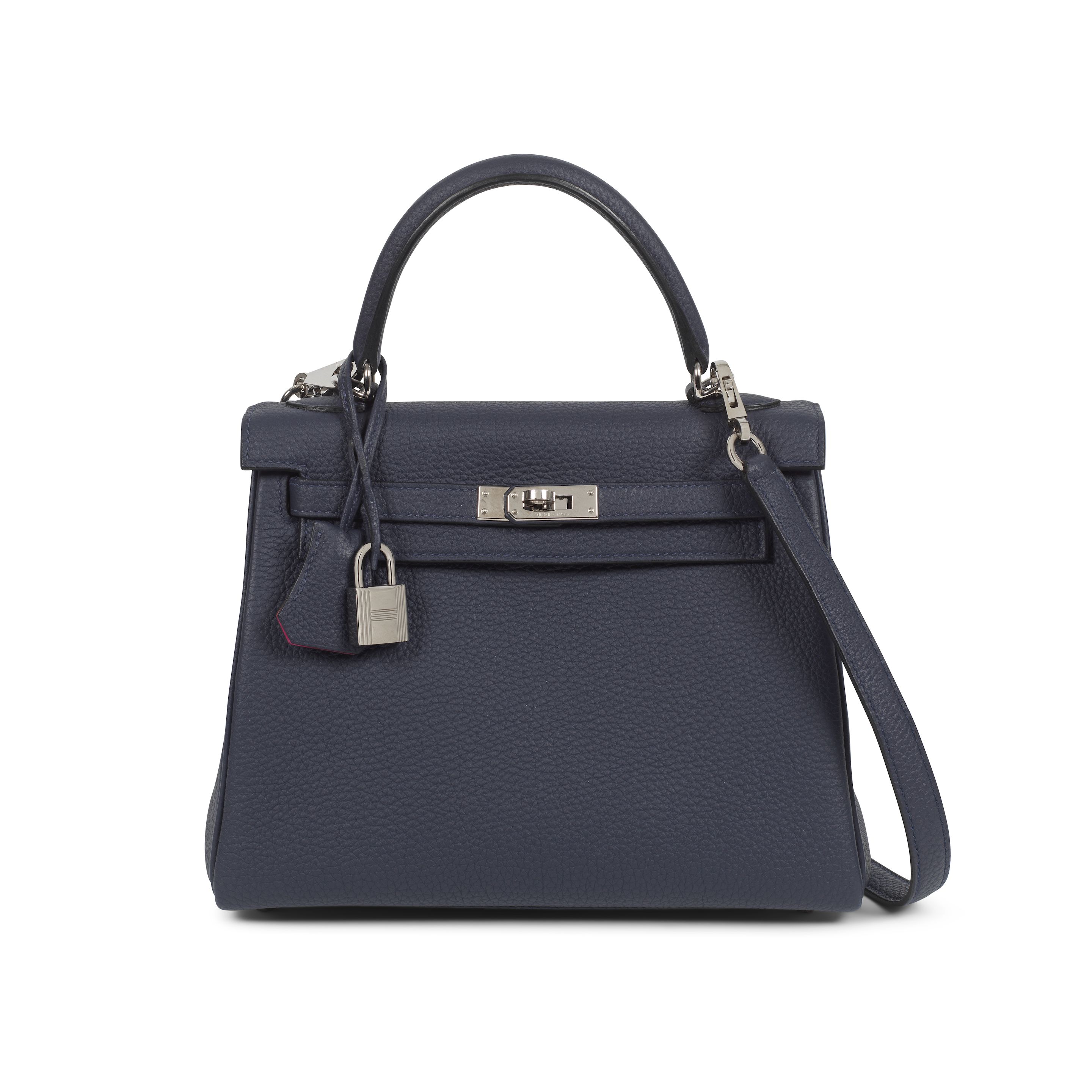 Bonhams Hermès: a Special Order Bleu Nuit and Rose Pourpre