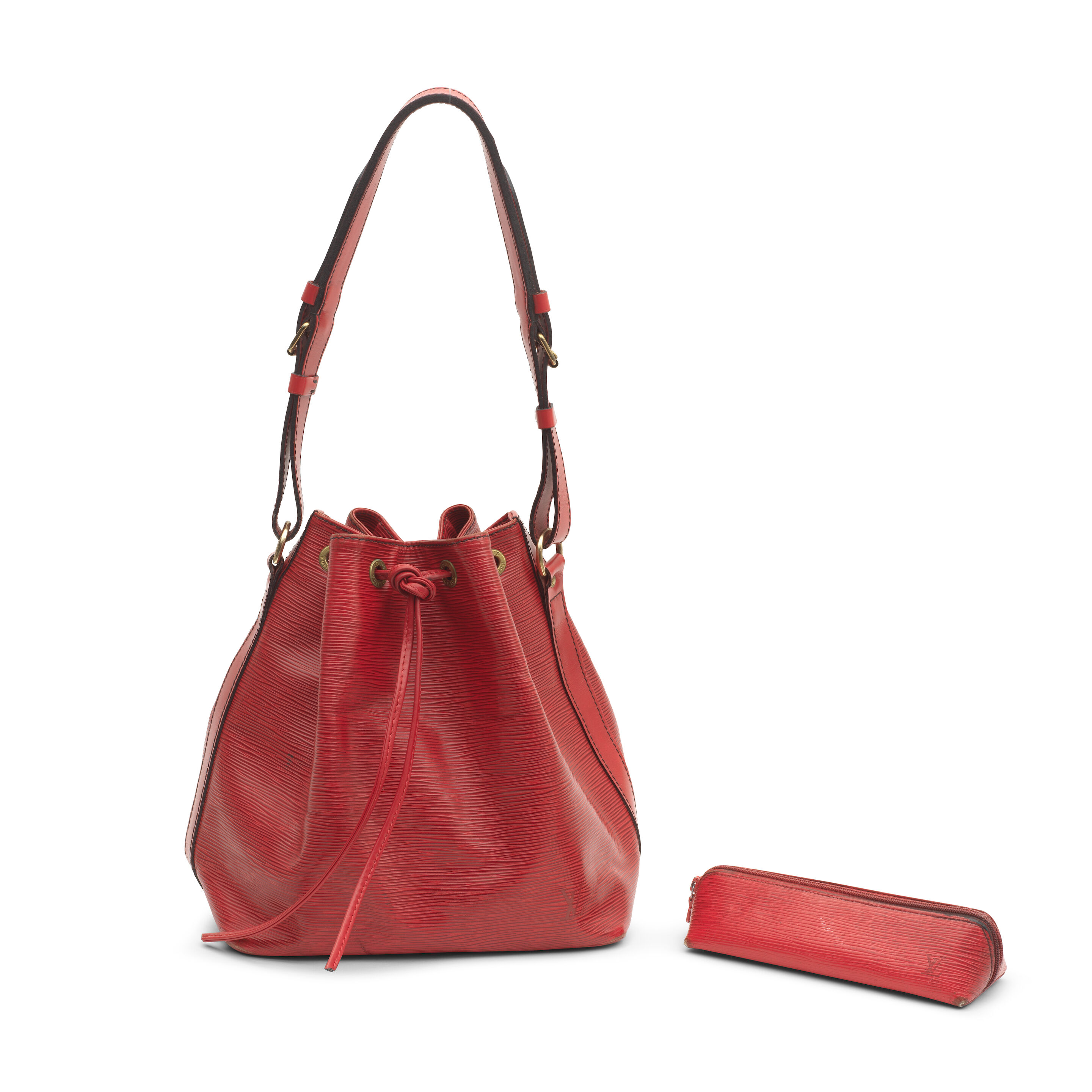 Louis Vuitton Vibrant Red Epi Leather Sling Bag Authentic Louis Vuitton Epi Soufflot Bag Red main image 4