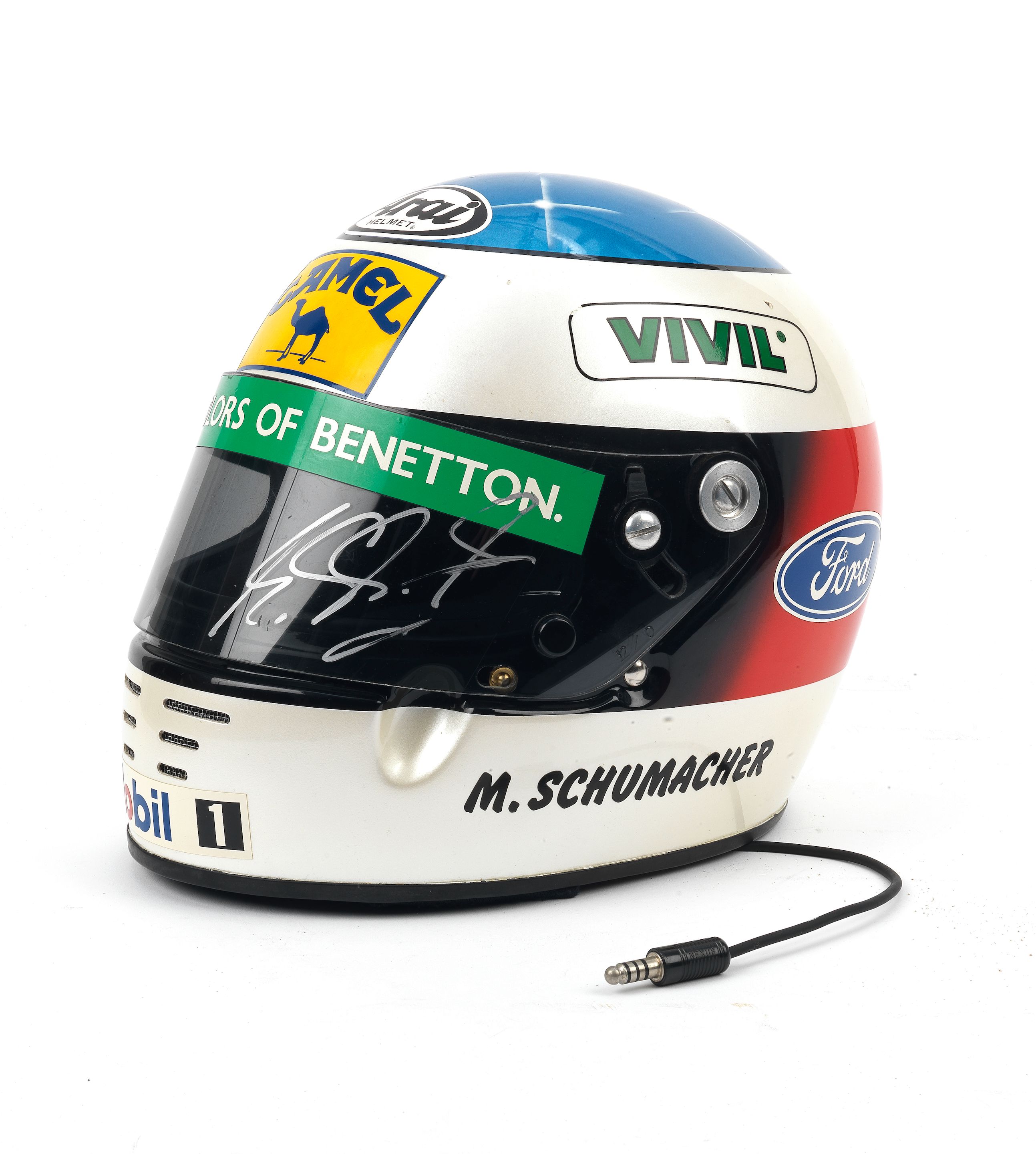 Bonhams Cars : A Michael Schumacher 1991 helmet, by Arai,