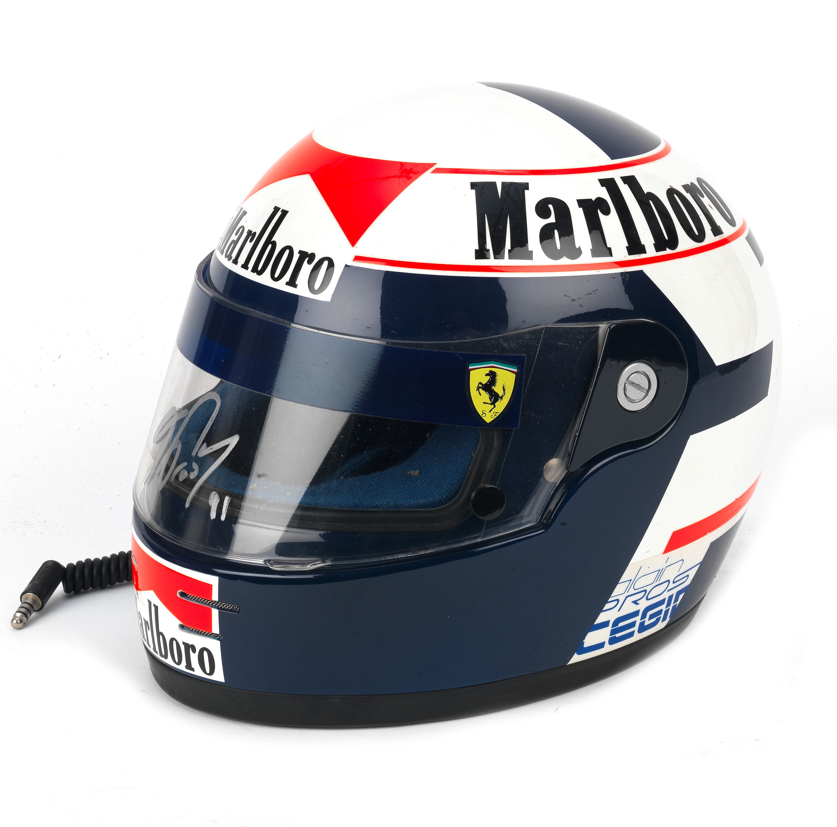 Bonhams Cars : A replica Alain Prost 1990 season helmet,