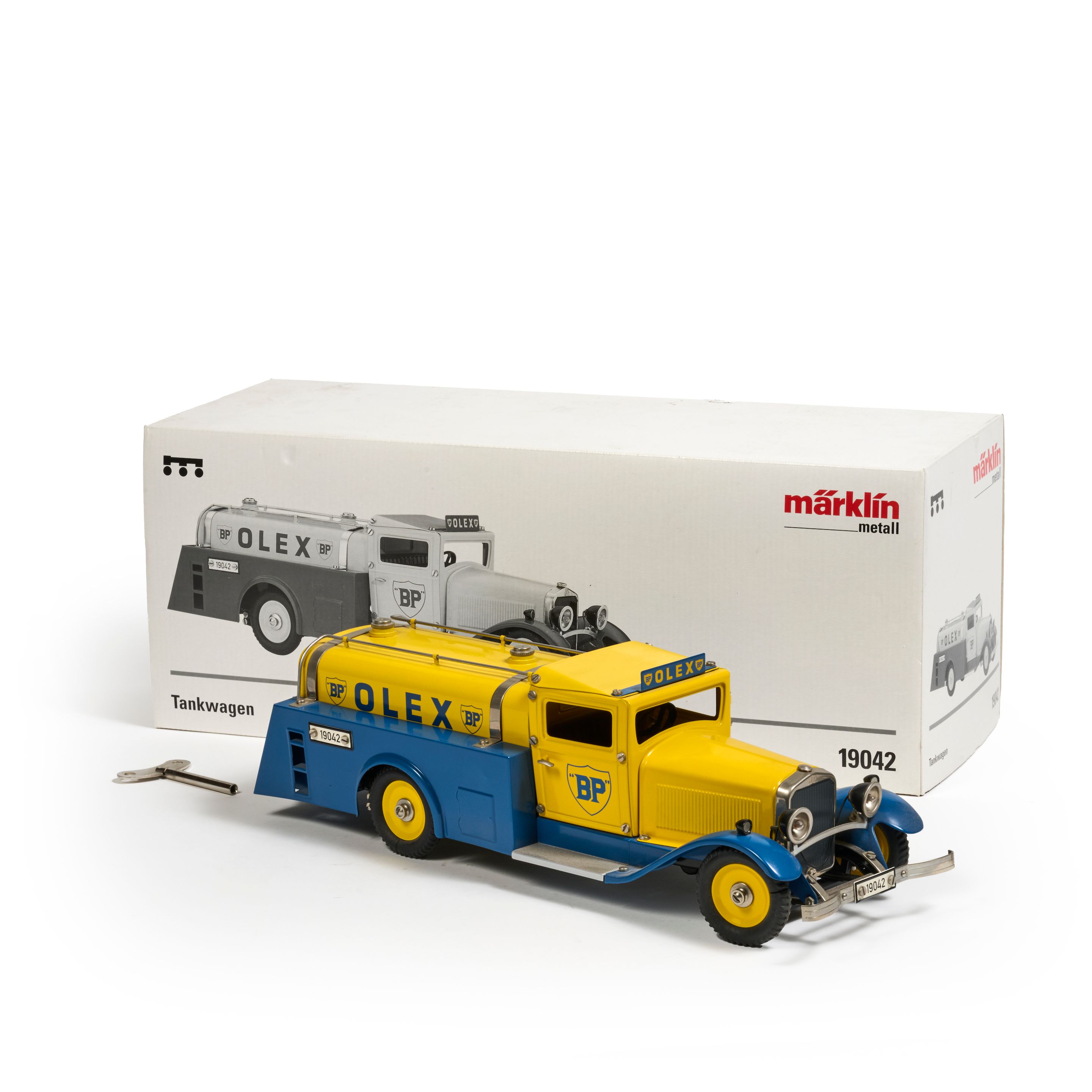 Camion Citerne Marklin Olex BP – Tôle 44cm – Échelle 1:16 – Années 40 – Parfait état