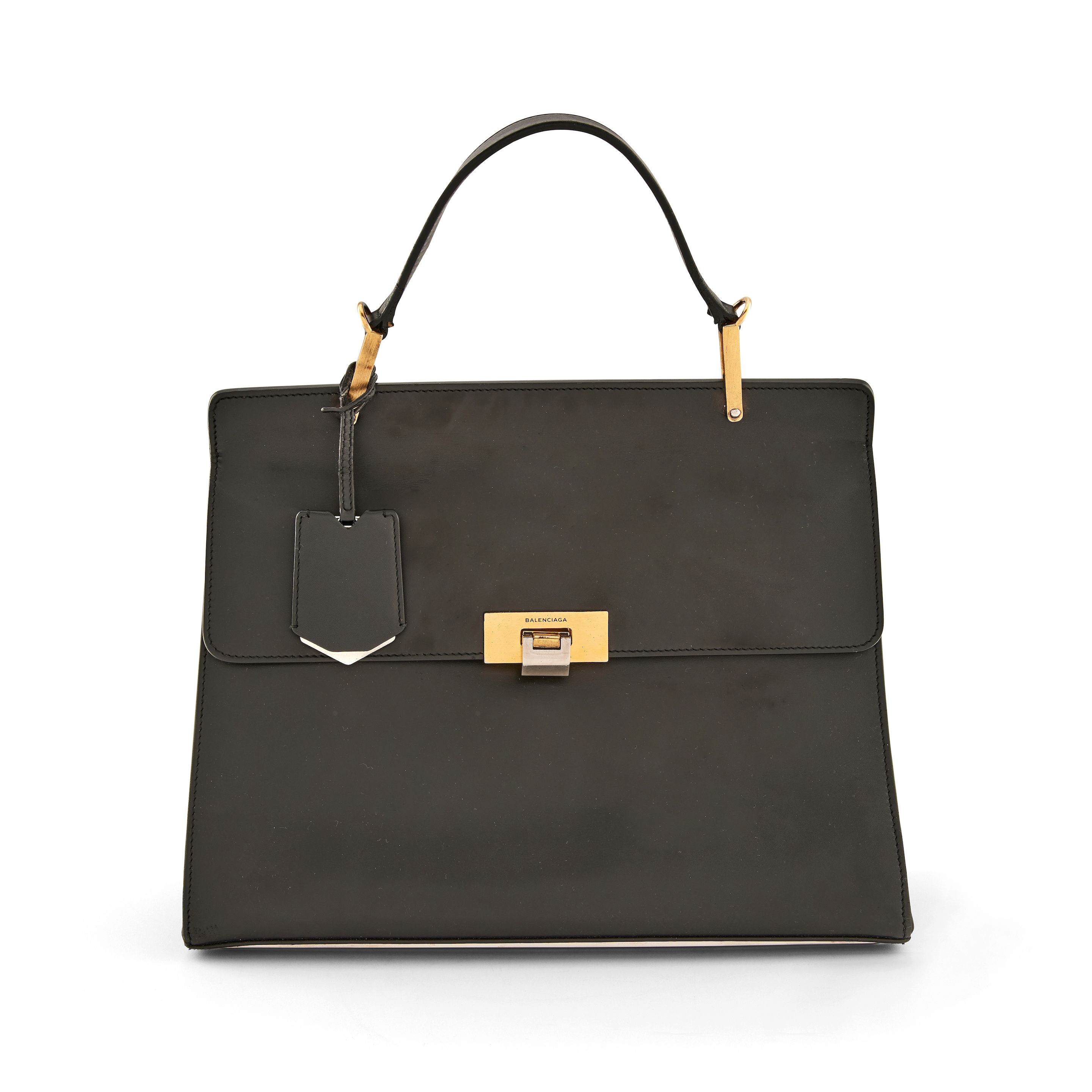Bonhams : Balenciaga: a Black Leather Le Dix Cartable Bag c.2013 