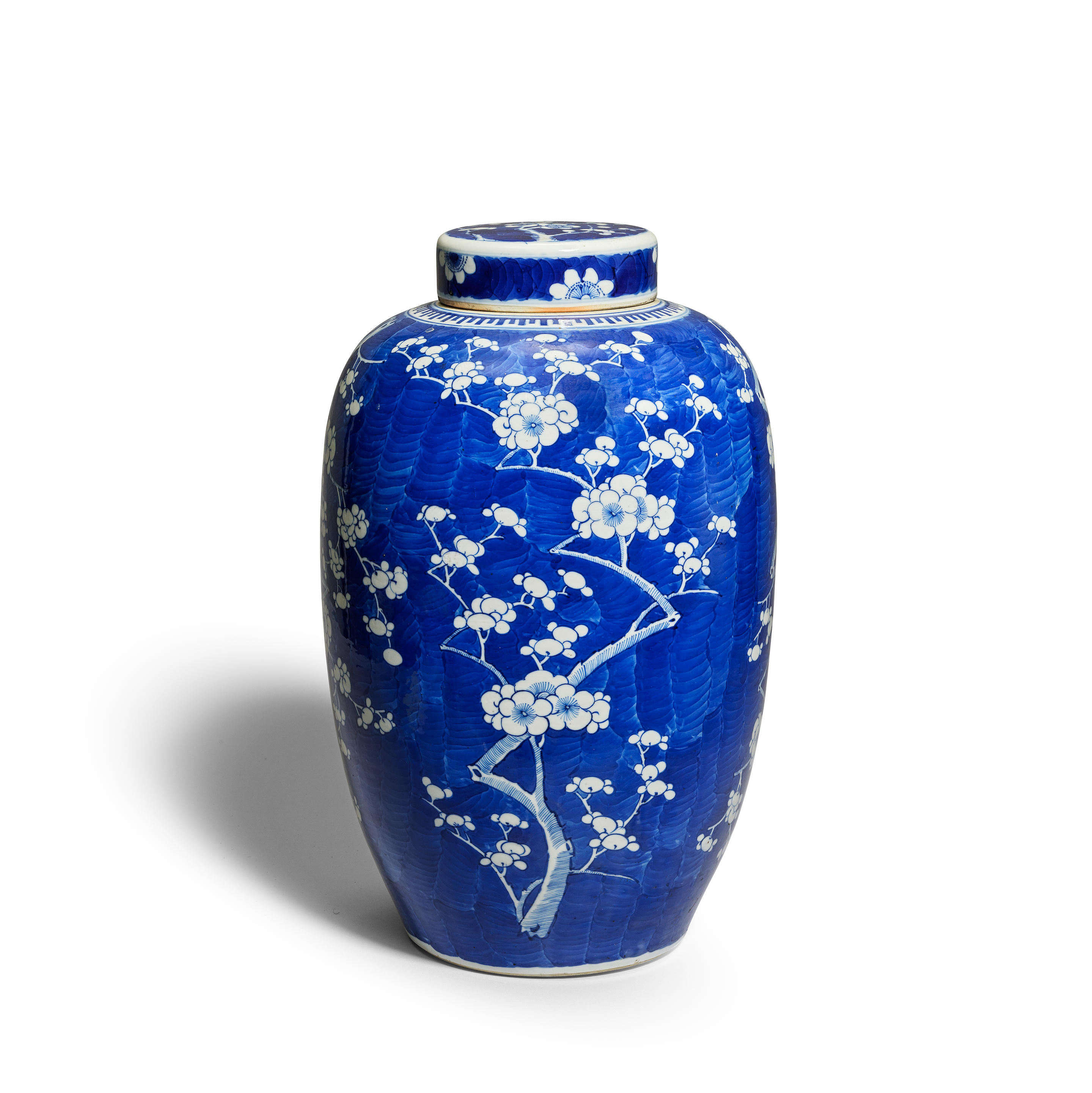 Coral Red Porcelain Vase - Snow Lion