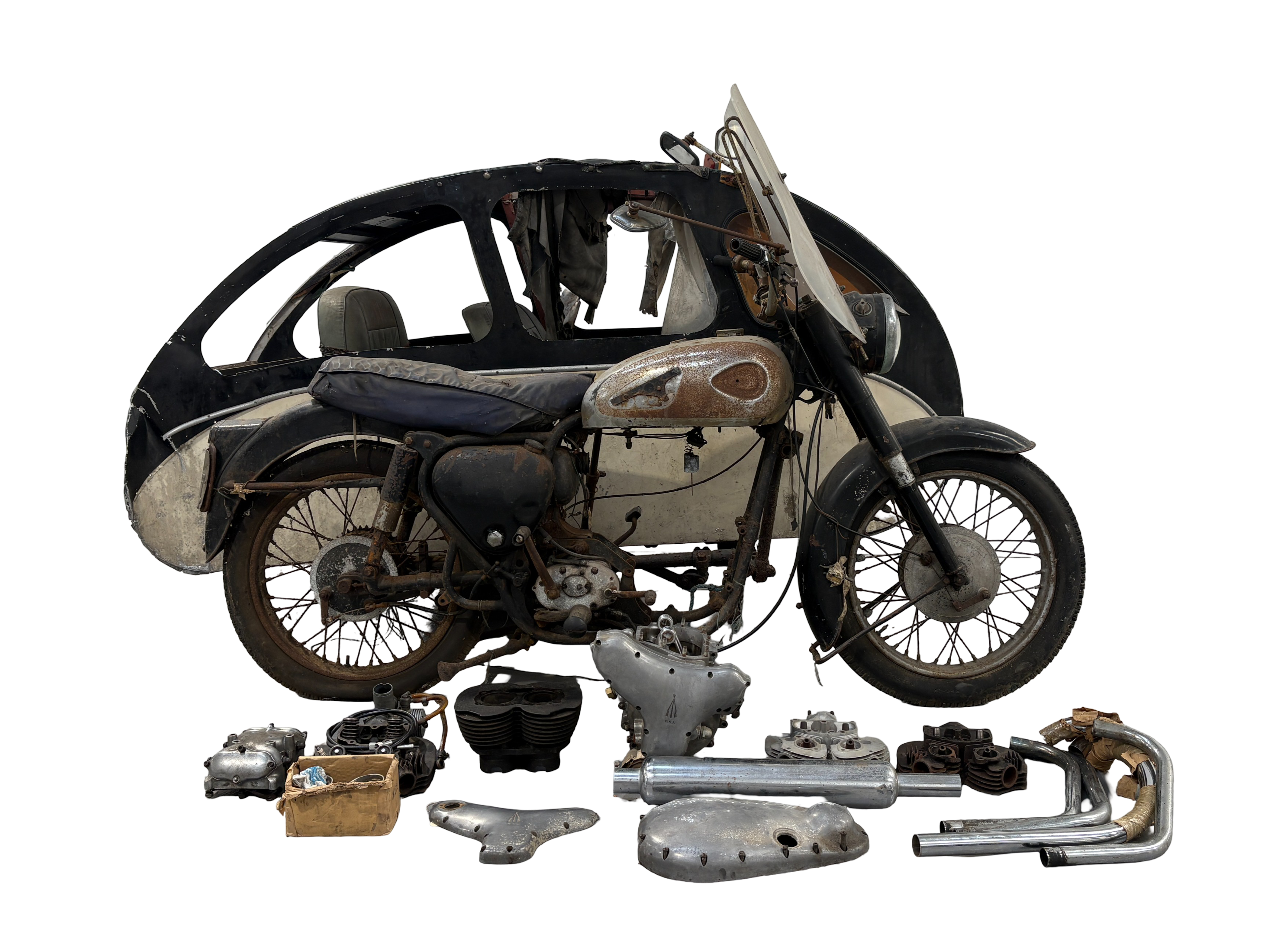 Bonhams Cars : 1960 BSA 650cc A10 Golden Flash and Busmar Double