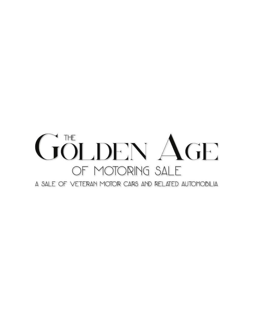The Golden Age of Motoring Sale